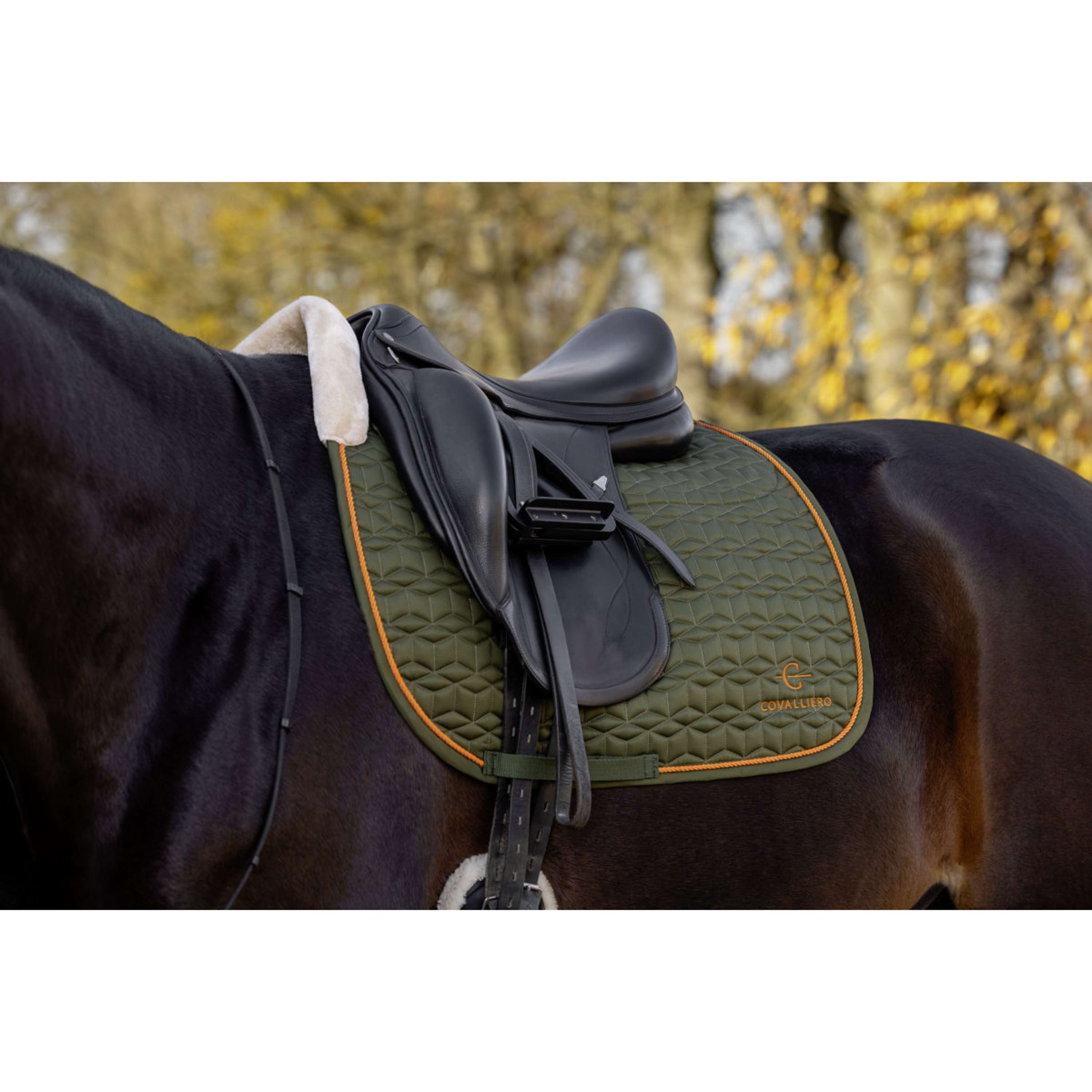 Covalliero Saddlepad Soft AW26 Dressage Forest Green