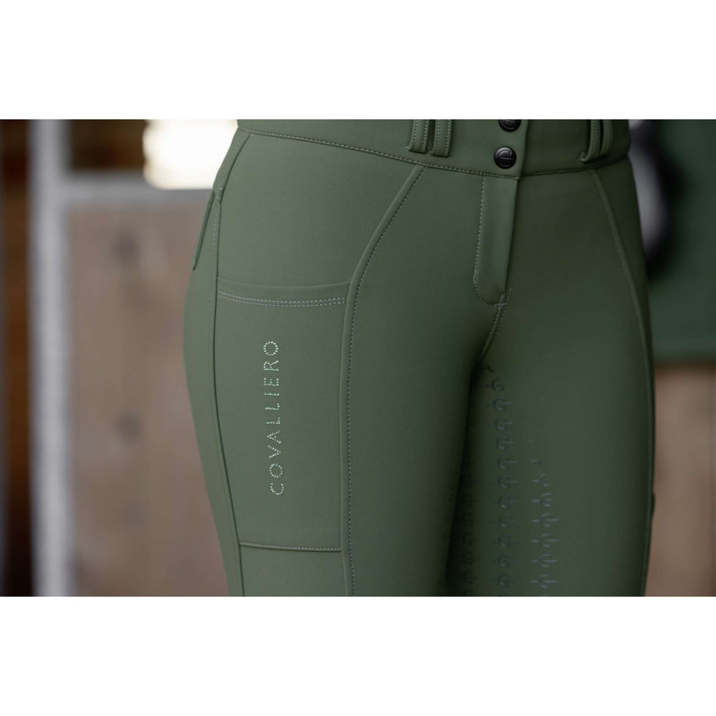 Covalliero Breeches Hight Waist Full Grip AW26 Forest Green