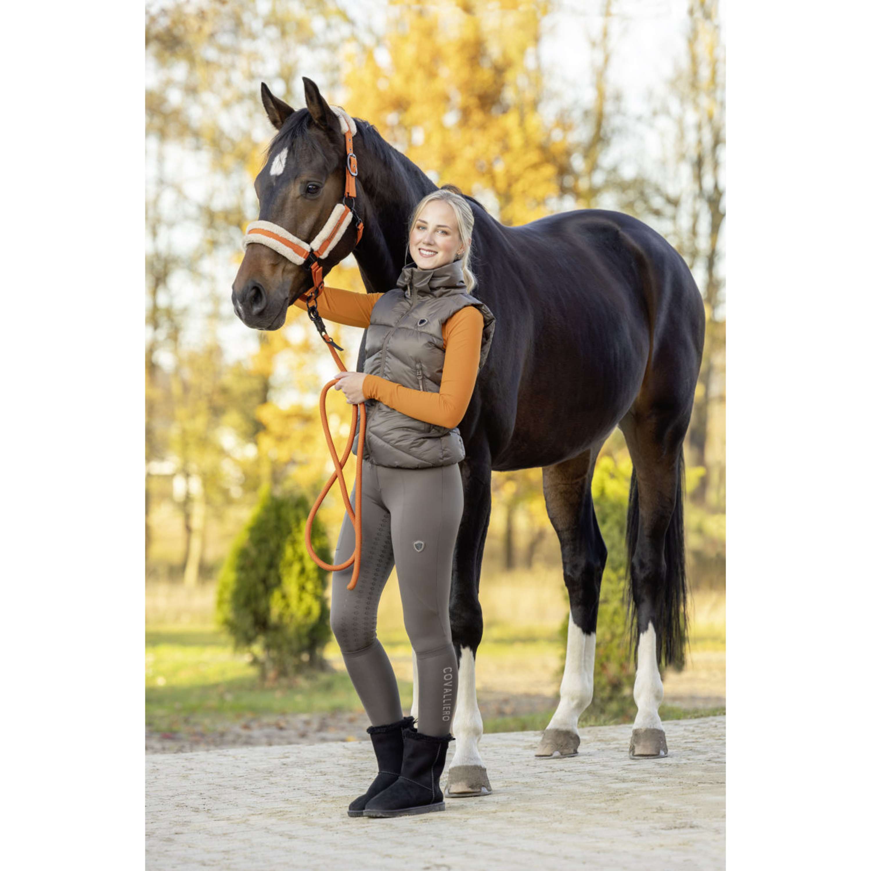 Covalliero Riding Legging Full Grip AW26 Milky Chocolate