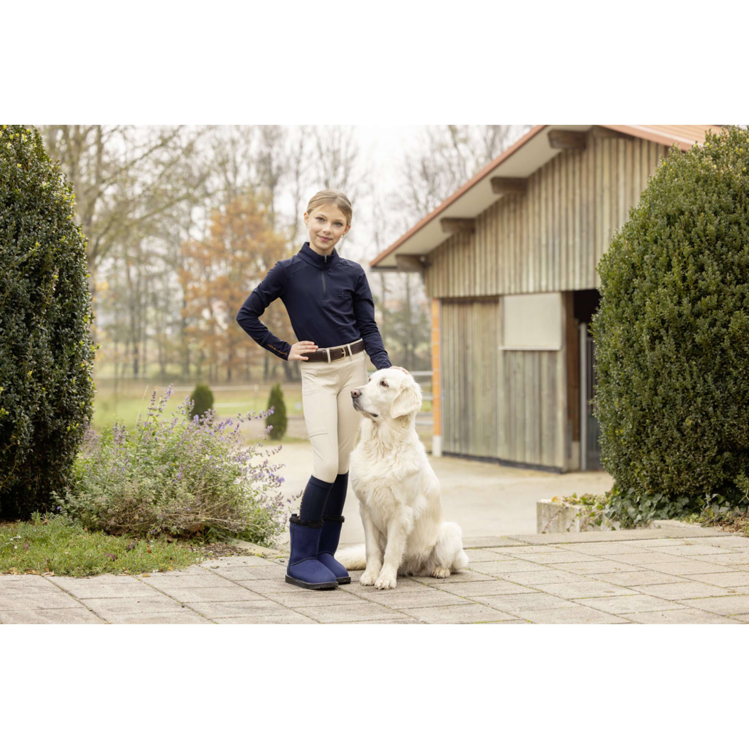 Covalliero Riding Legging Full Grip AW26 Kids Beige