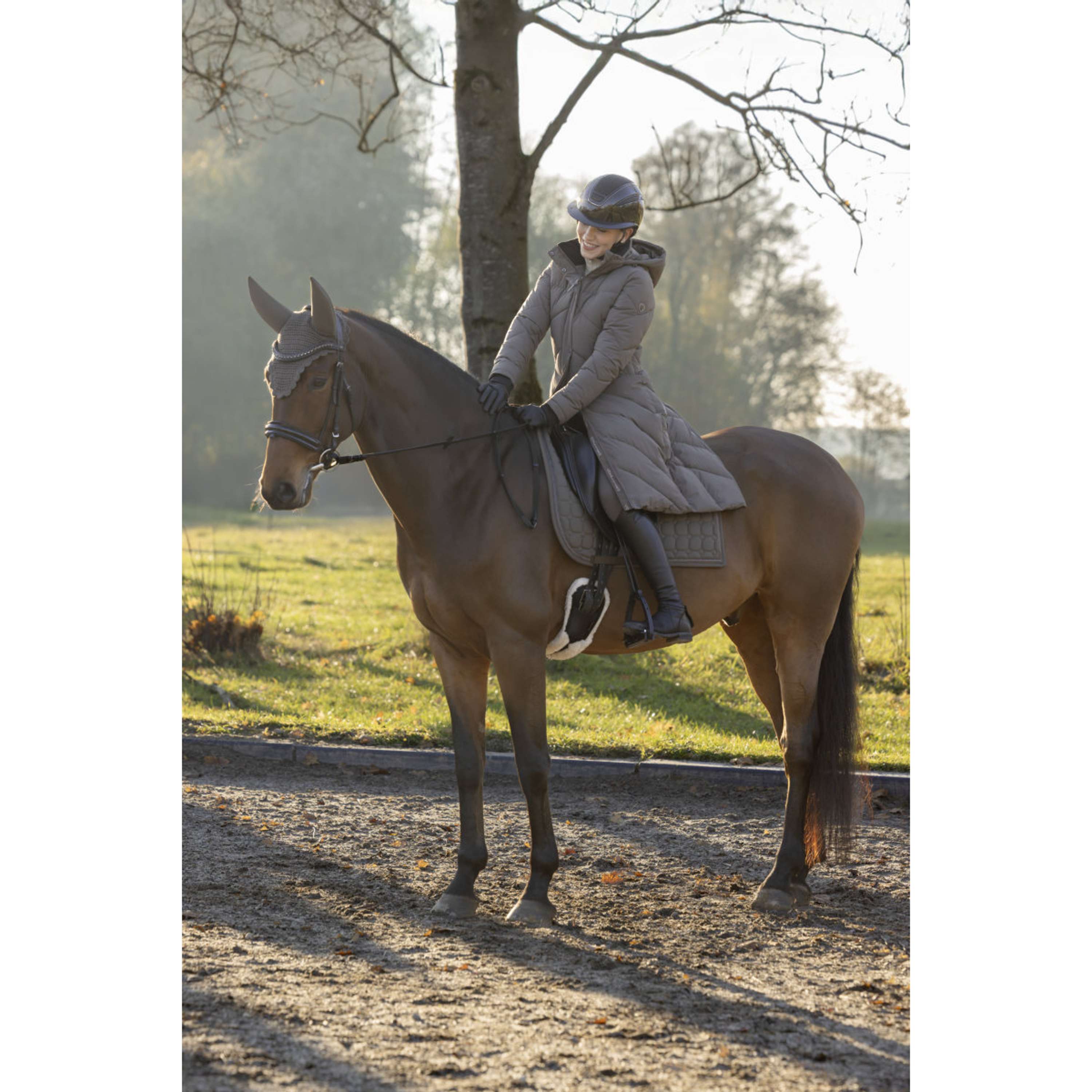 Covalliero Long Winter Coat AW26 Milky Chocolate