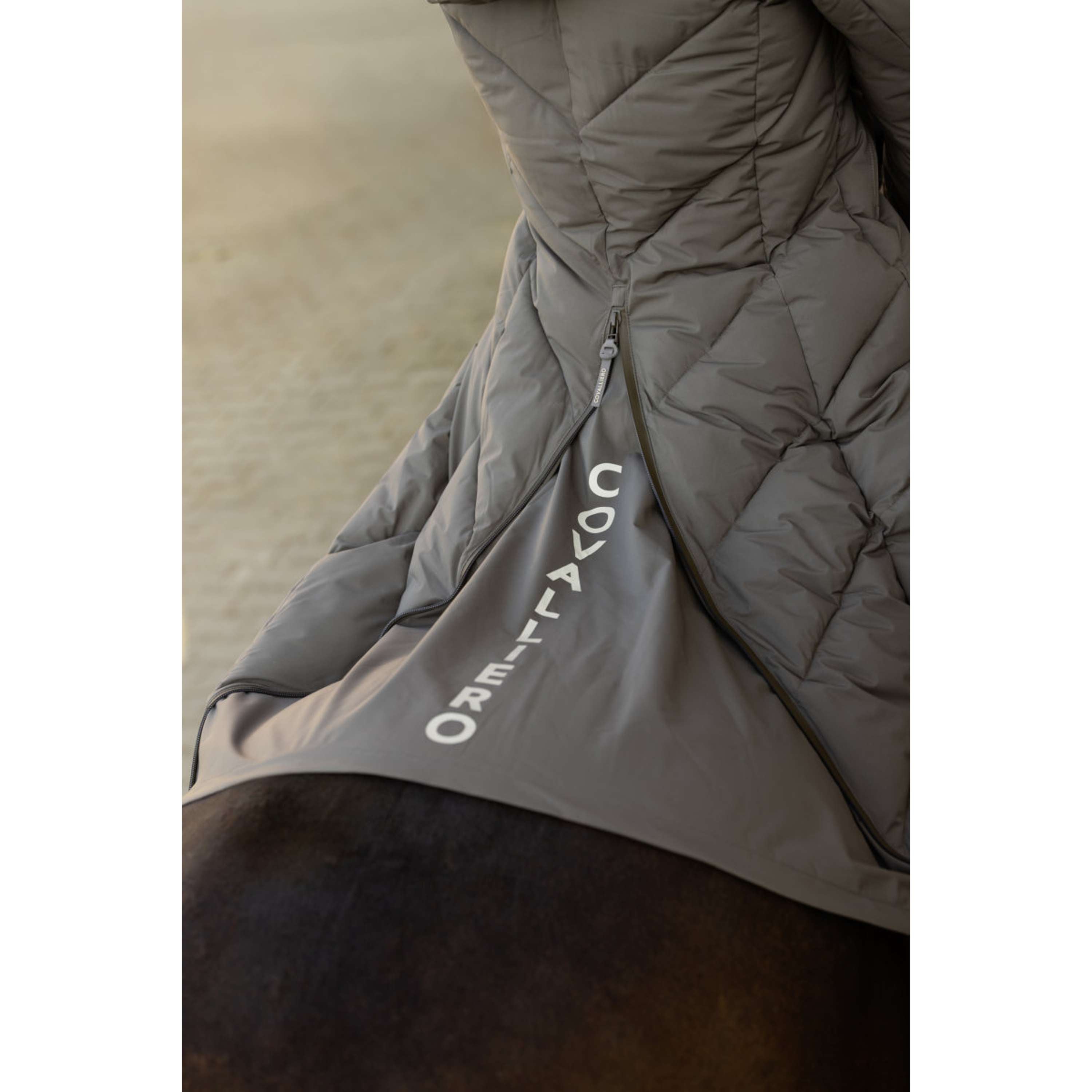 Covalliero Long Winter Coat AW26 Milky Chocolate