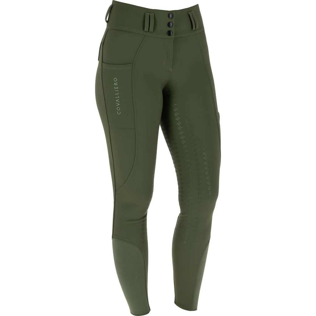 Covalliero Breeches Hight Waist Full Grip AW26 Forest Green