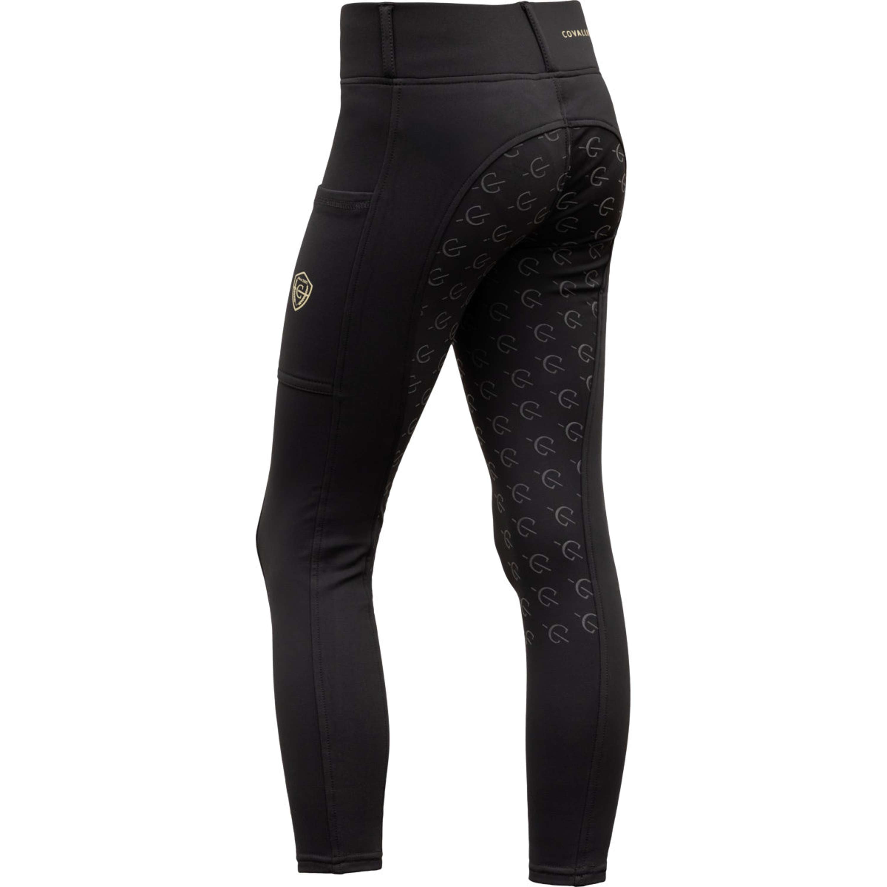 Covalliero Riding Legging Full Grip AW26 Kids Black