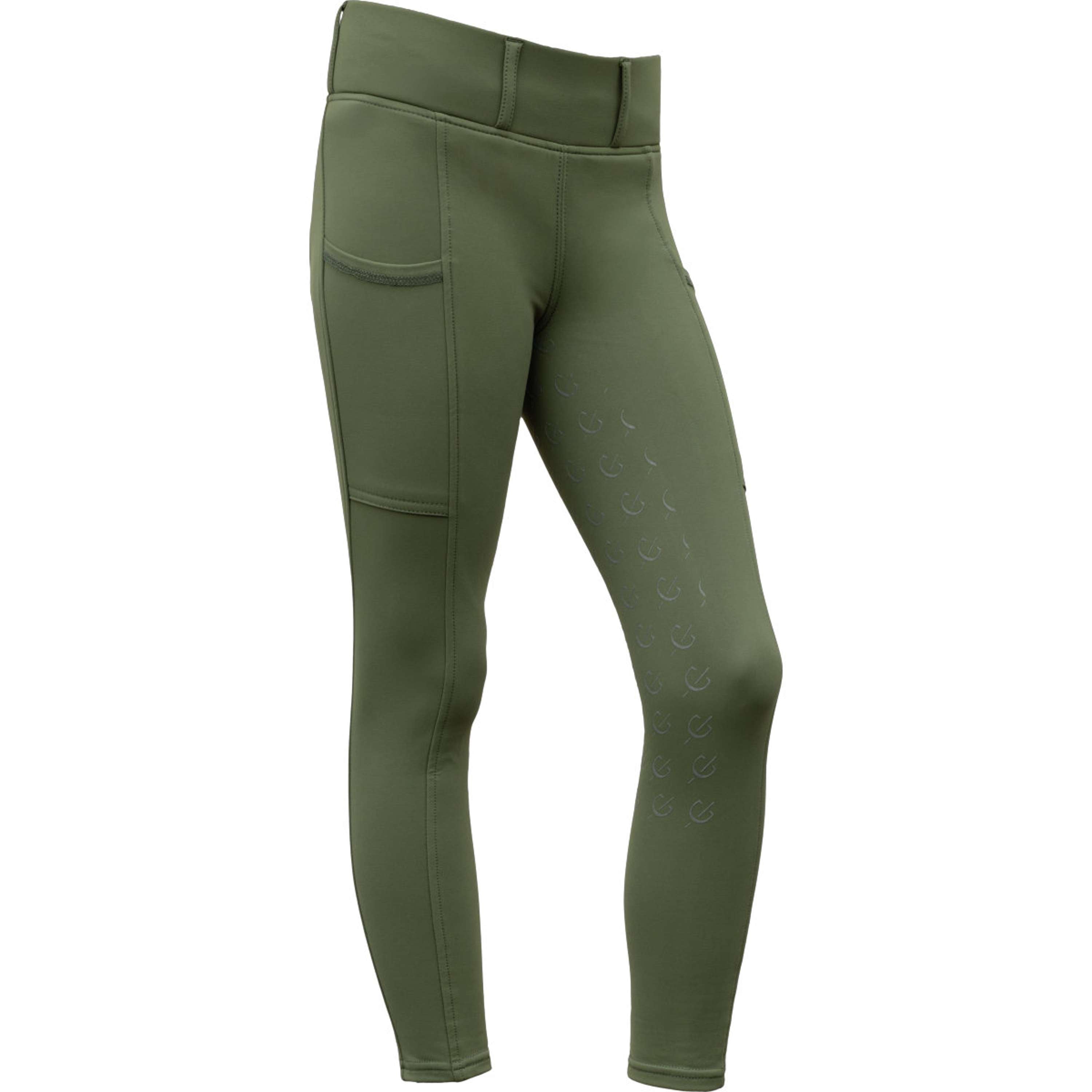Covalliero Riding Legging Full Grip AW26 Kids Forest Green