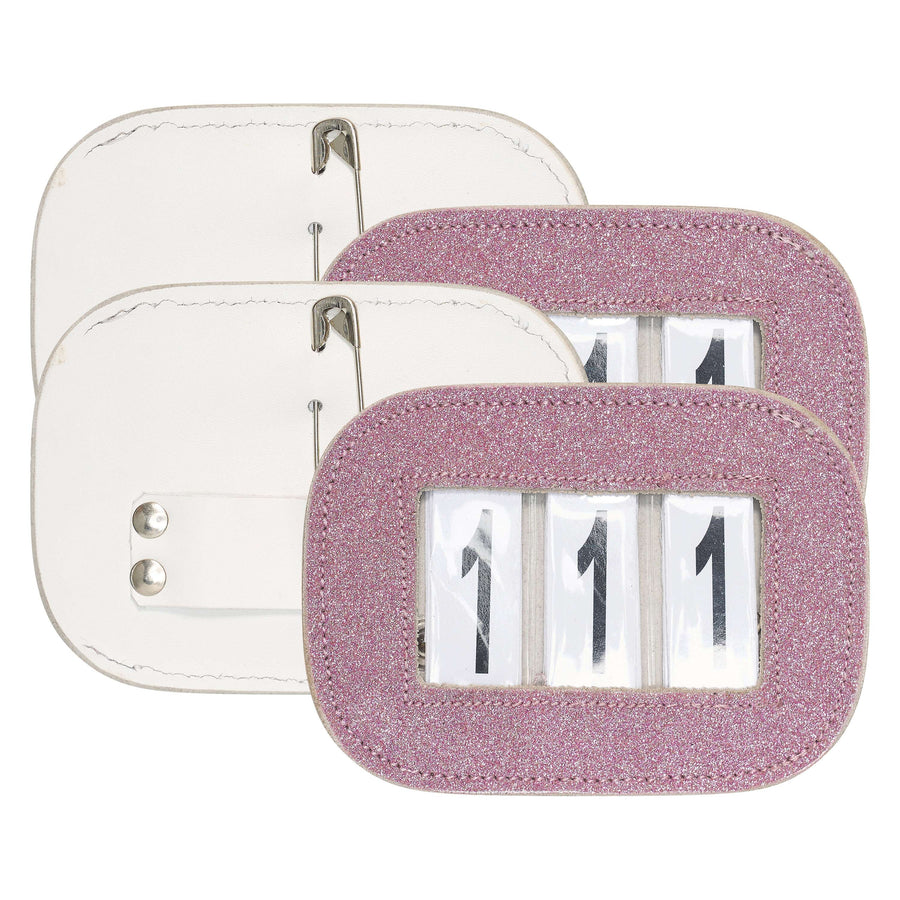 Imperial Riding Competition Numbers IRHGlitter Square Pink