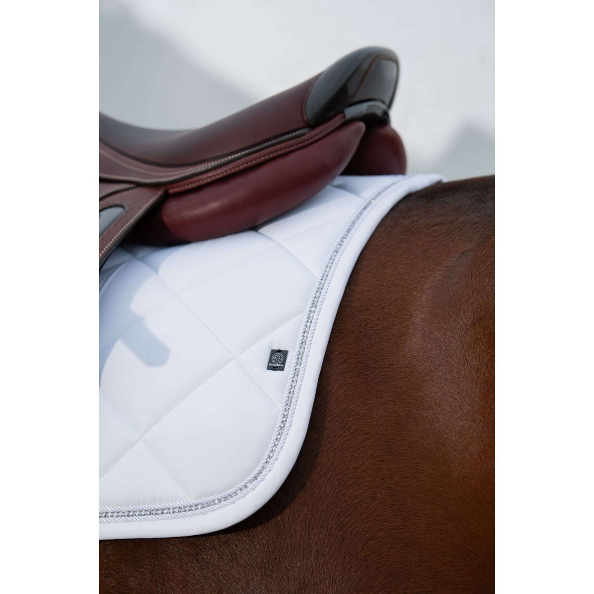 Eskadron Saddlepad Sparkle Crystal Dynamic General Purpose White