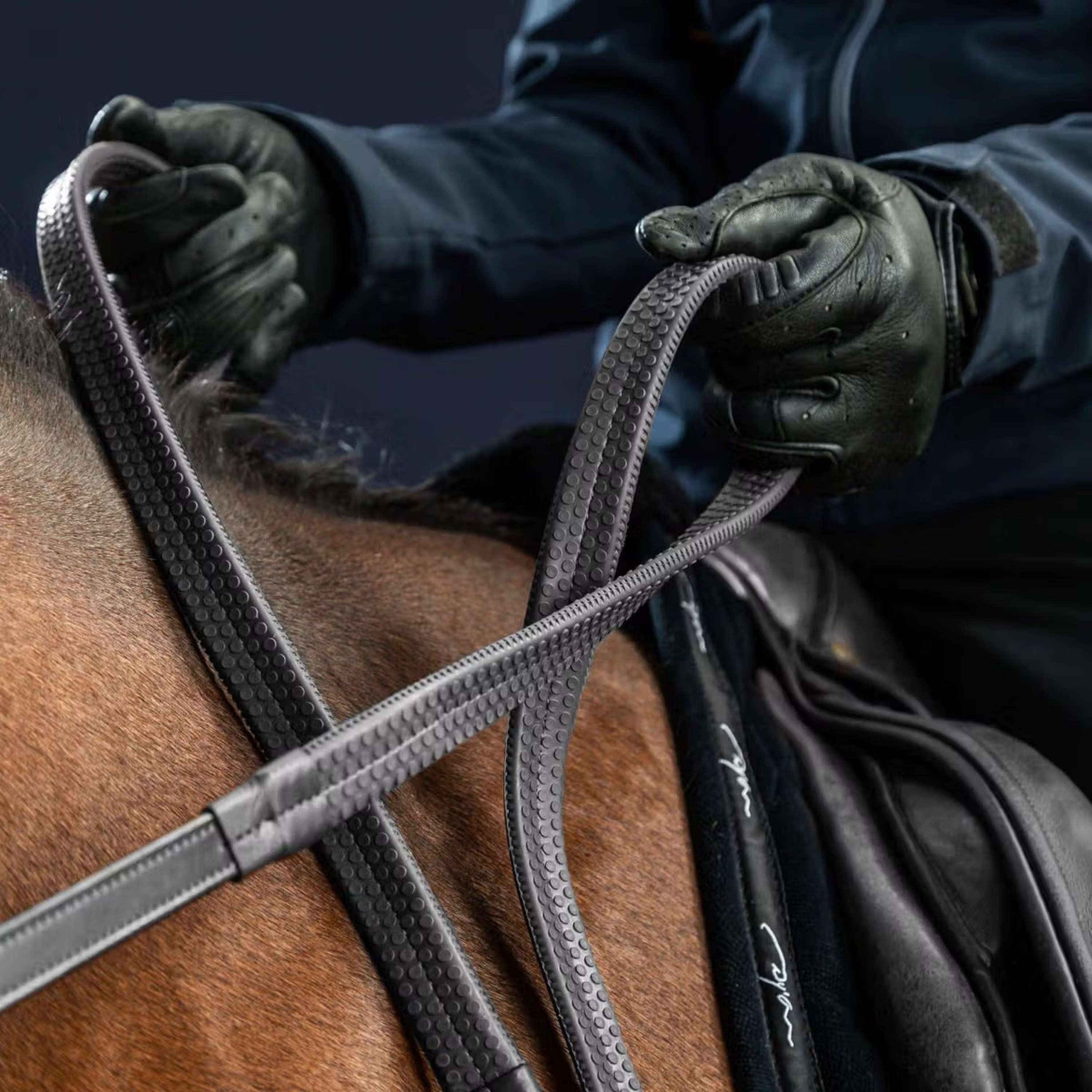Dyon Reins Rubber 1/2 Black