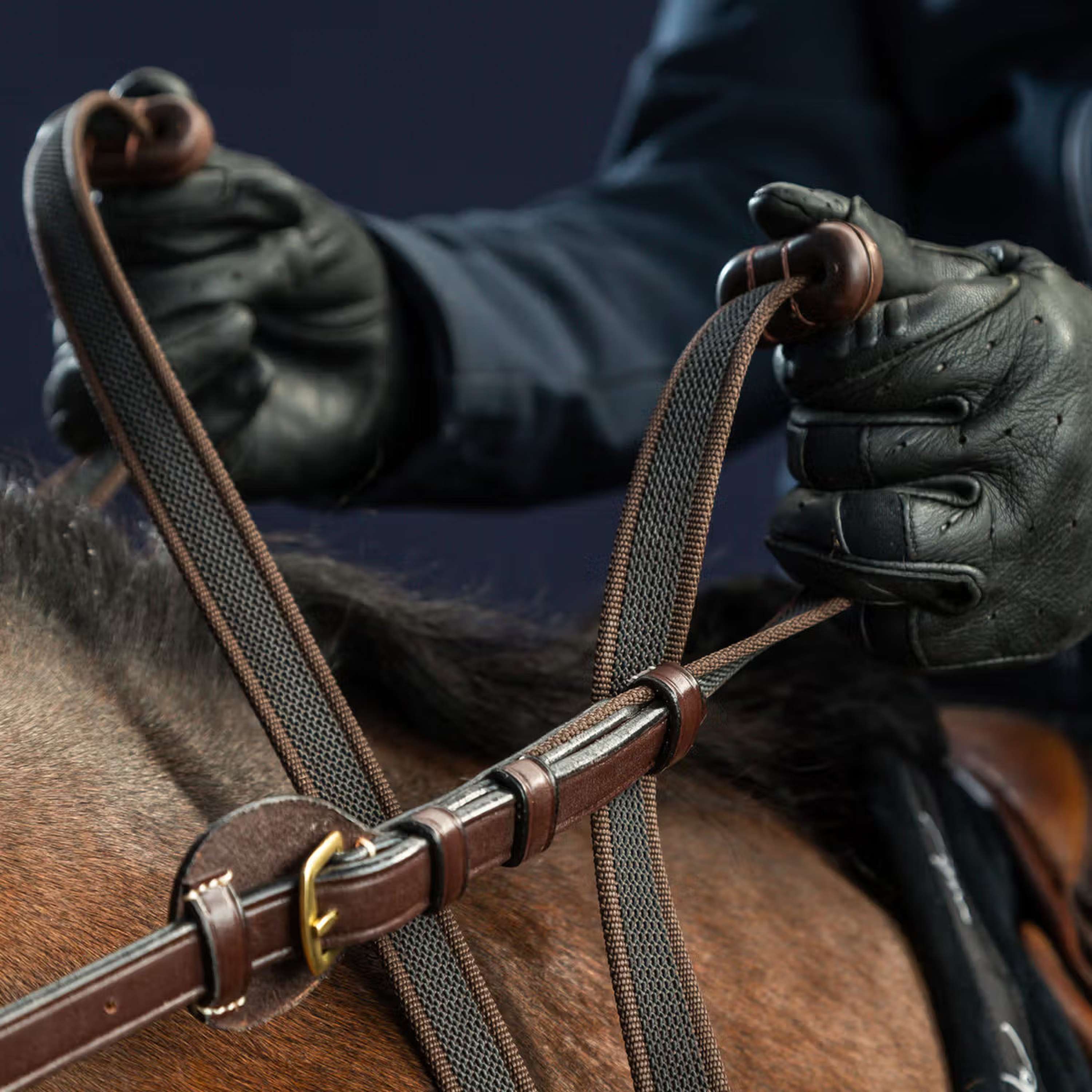 Dyon Reins 5/8 Adjustable Brown