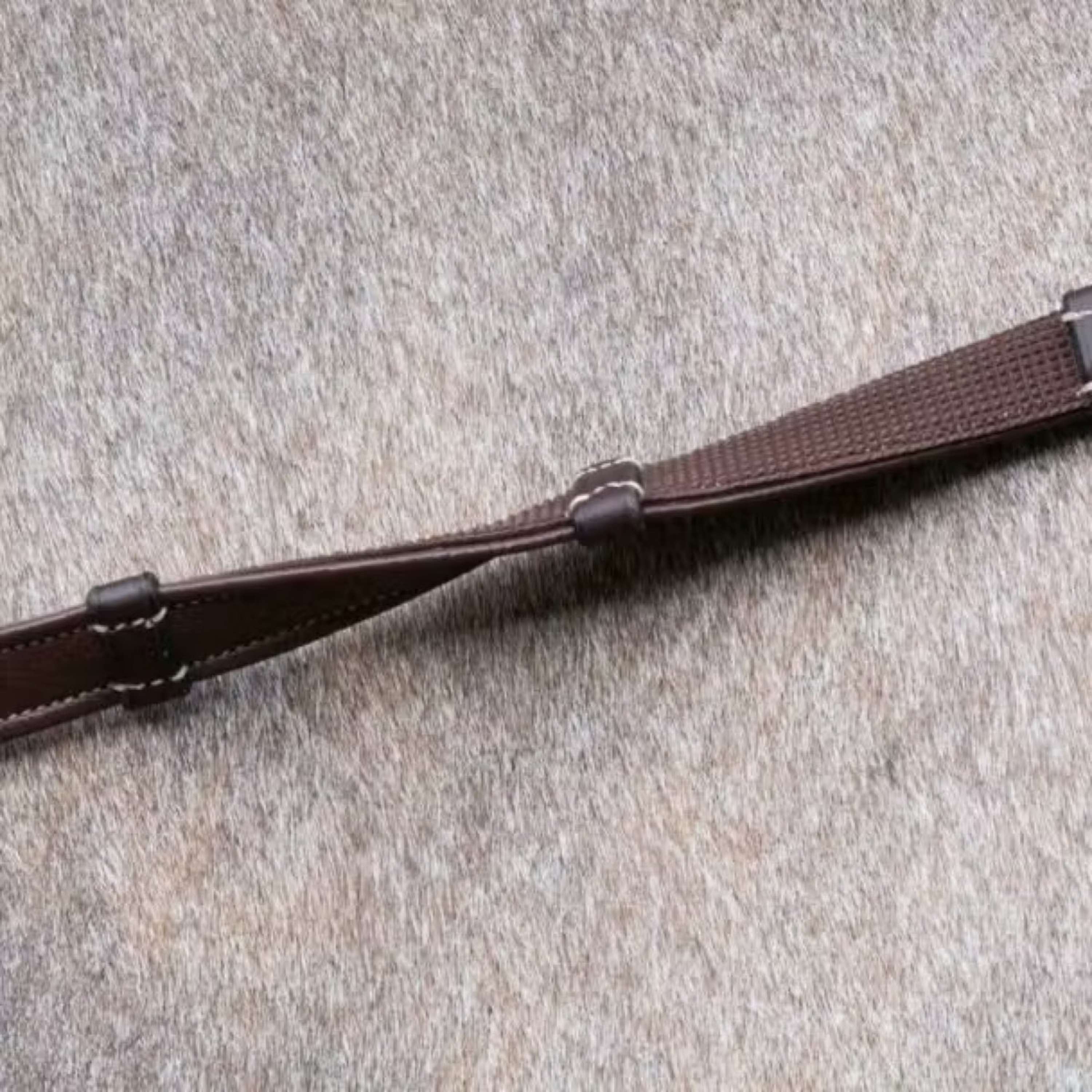 Dyon Reins Hunter 5/8 with Leather Stoppers Brown