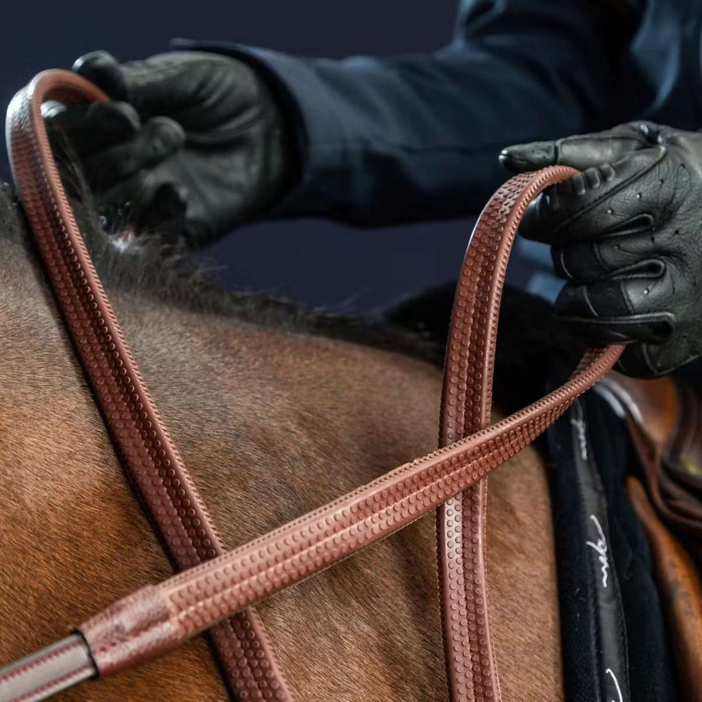 Dyon Reins New English Collection 1/2 Rubber Brown
