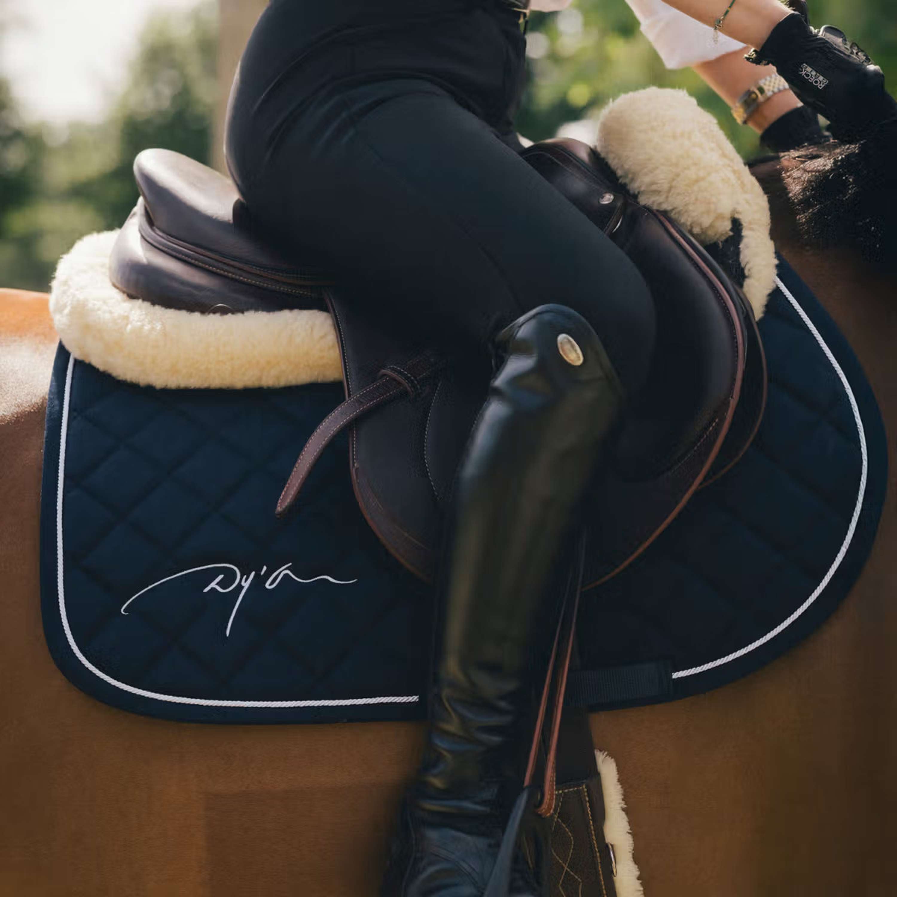 Dyon Saddlepad Diamond Jumping Navy
