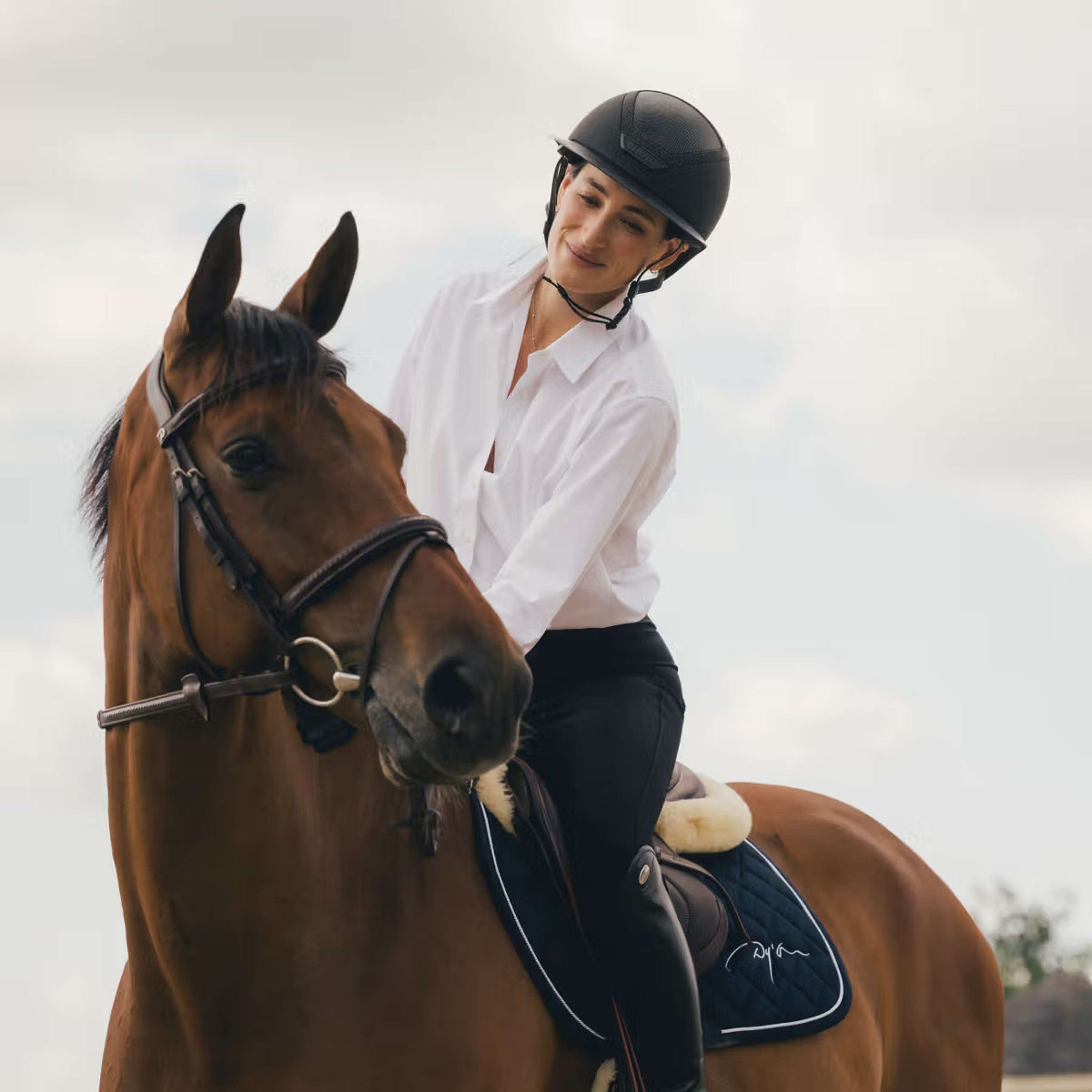 Dyon Saddlepad Diamond Jumping Navy