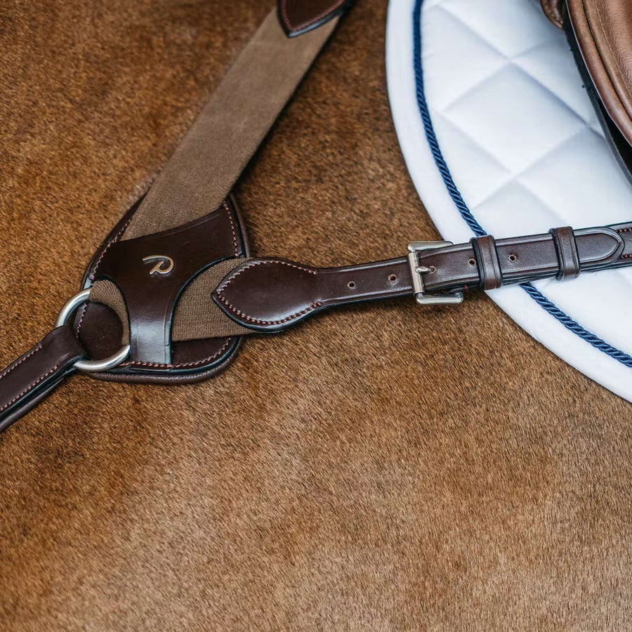 Dyon Chest Buckle 5 points New English with Elastic Brown