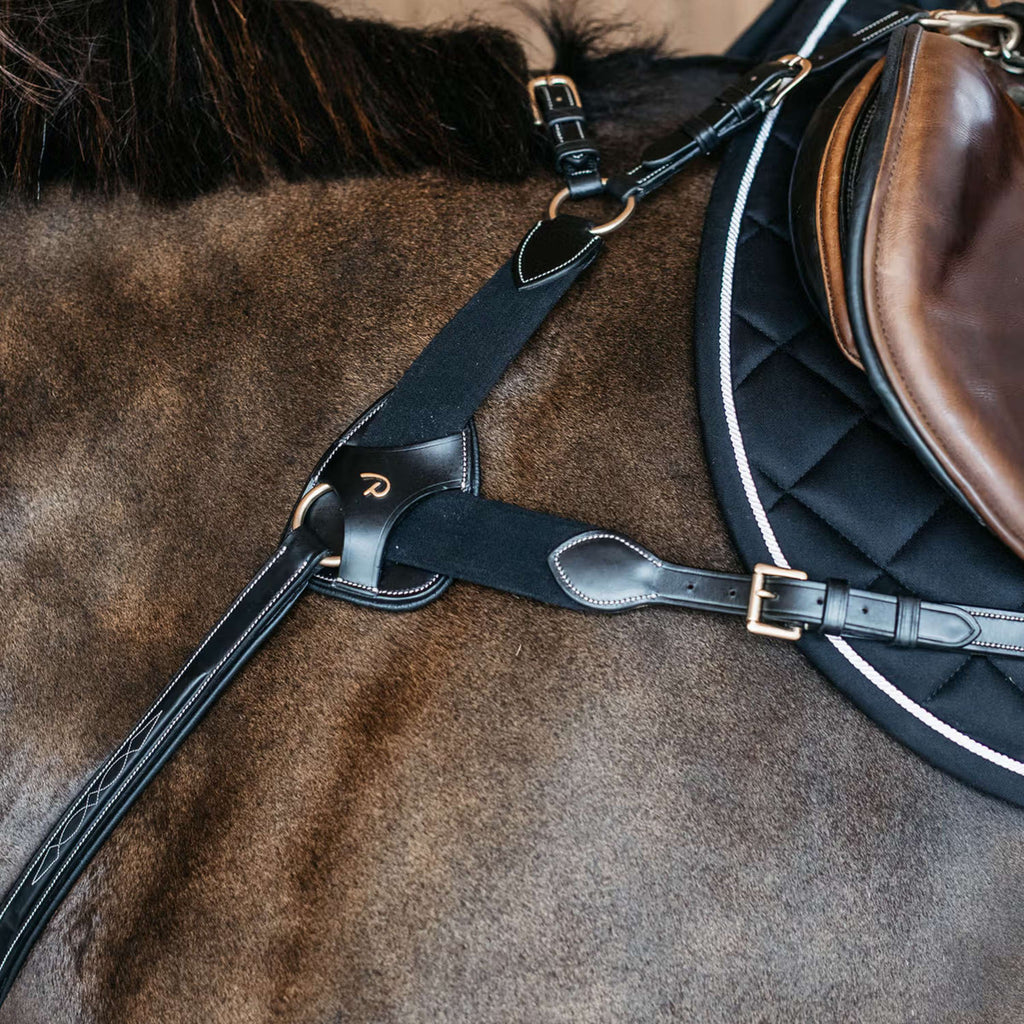 Dyon Chest Buckle 5 points Elastic Black