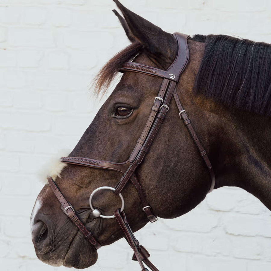 Dyon Mexican Noseband NE Collection Braided Brown