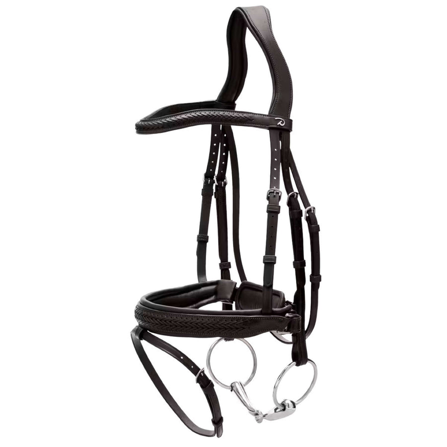 Dyon Bridle Flash Pull-Back Braided Black