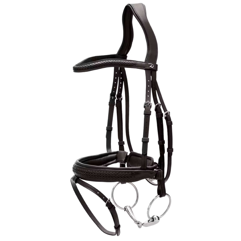 Dyon Bridle Flash Pull-Back Braided Black