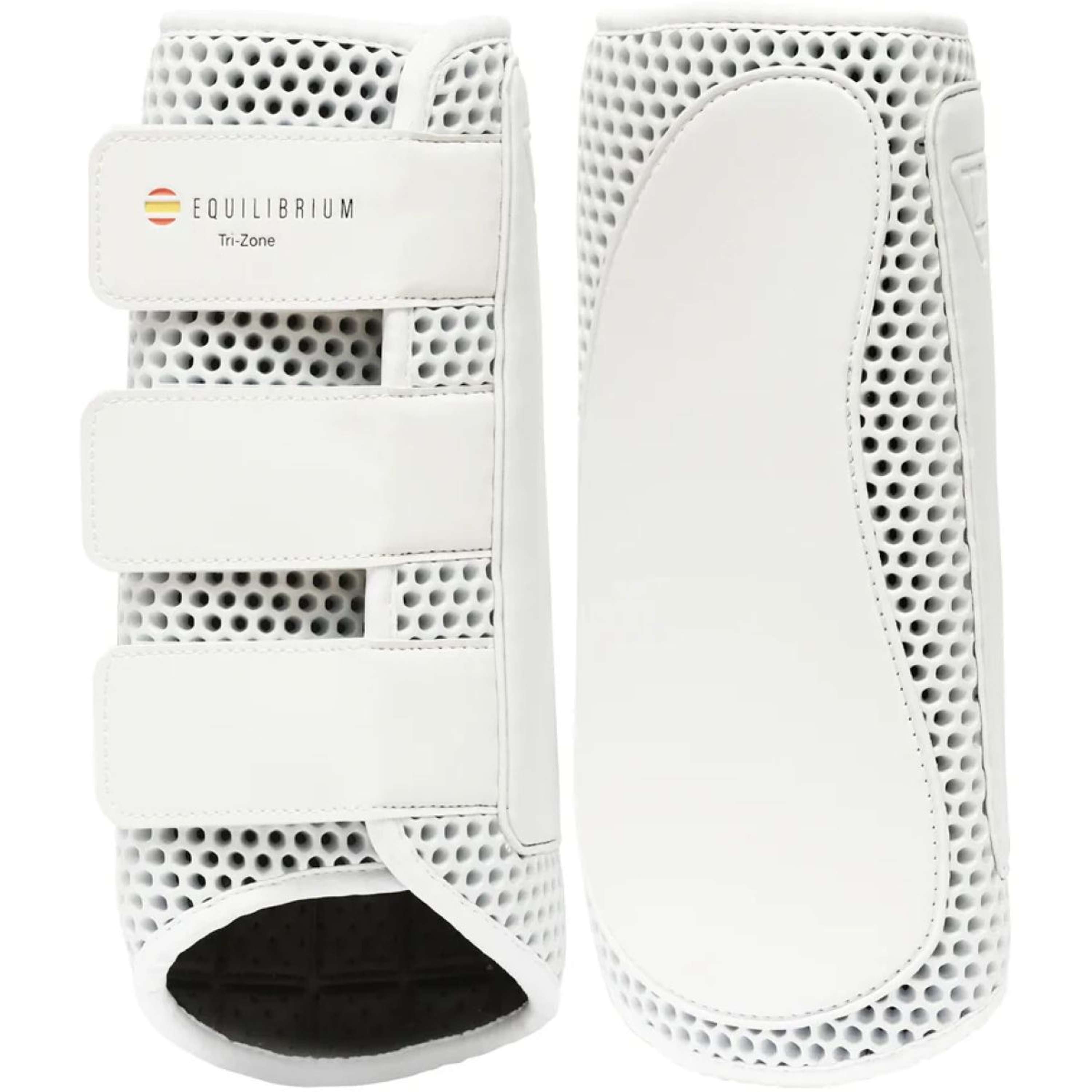 Equilibrium Leg Protectors Tri-Zone Impact Sports Back White