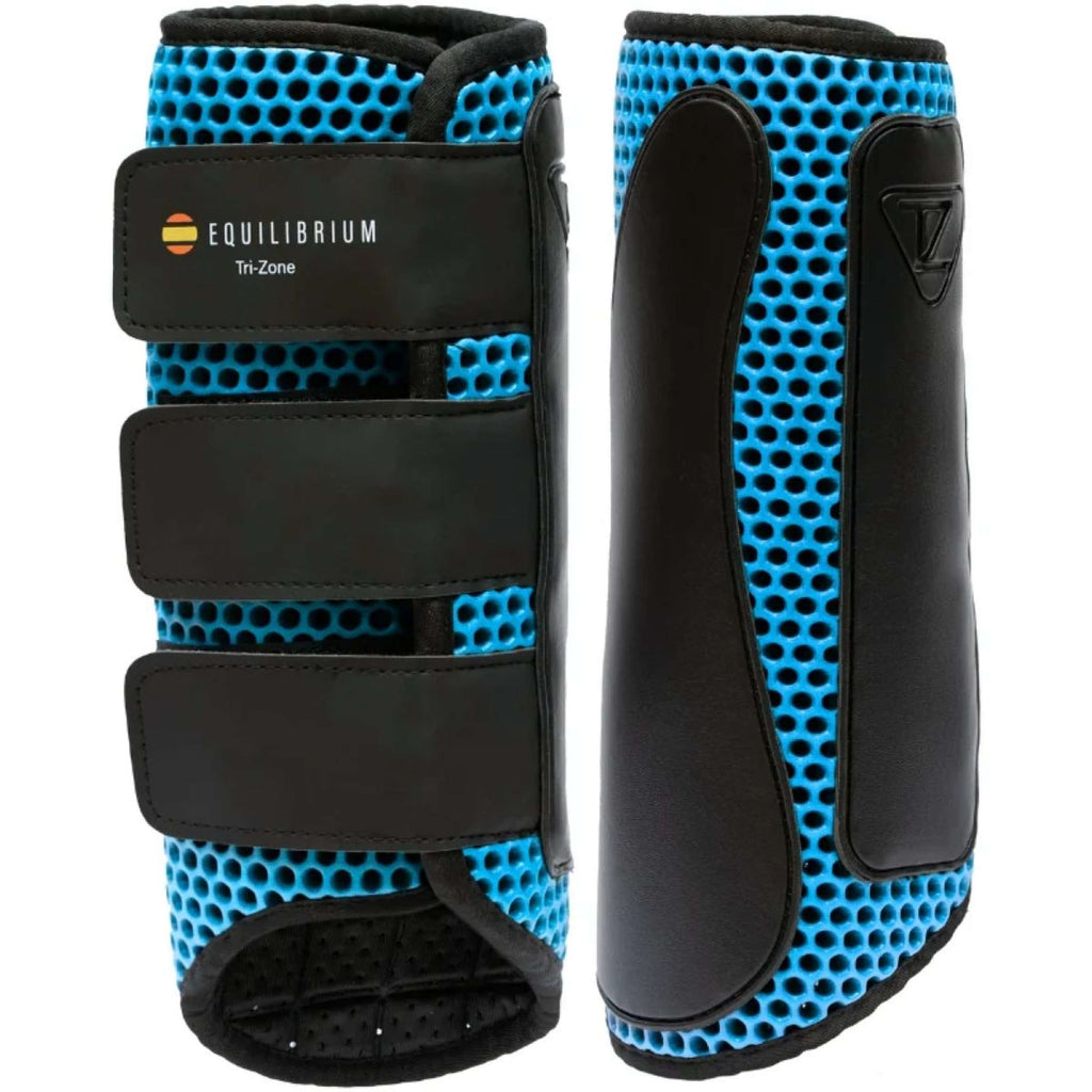 Equilibrium Leg Protectors Tri-Zone Impact Sports Back Azure Blue