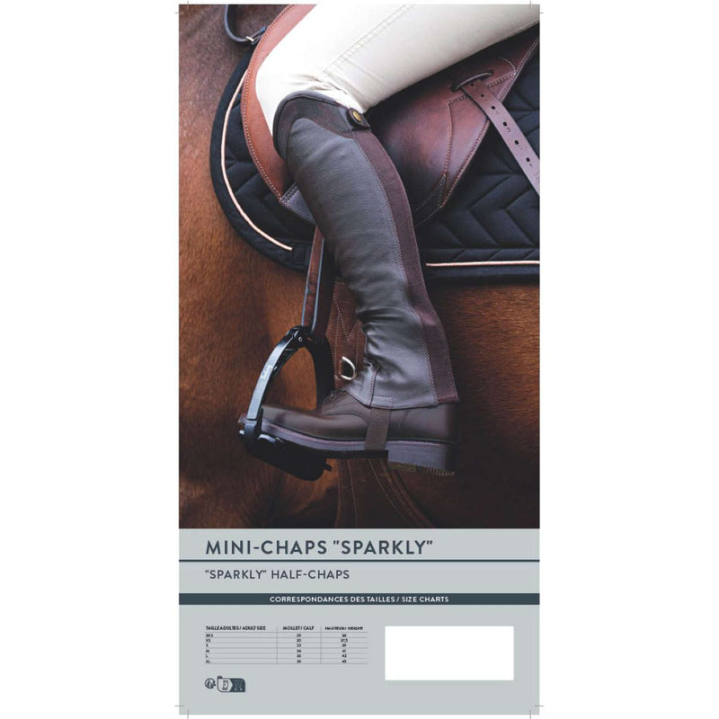 EQUITHÈME Chaps Sparkly Black