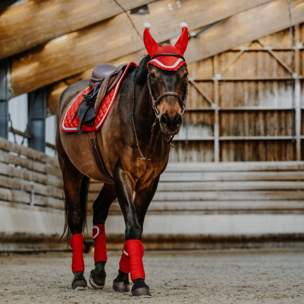 EQUITHÈME Saddlepad Christmas General Purpose Red