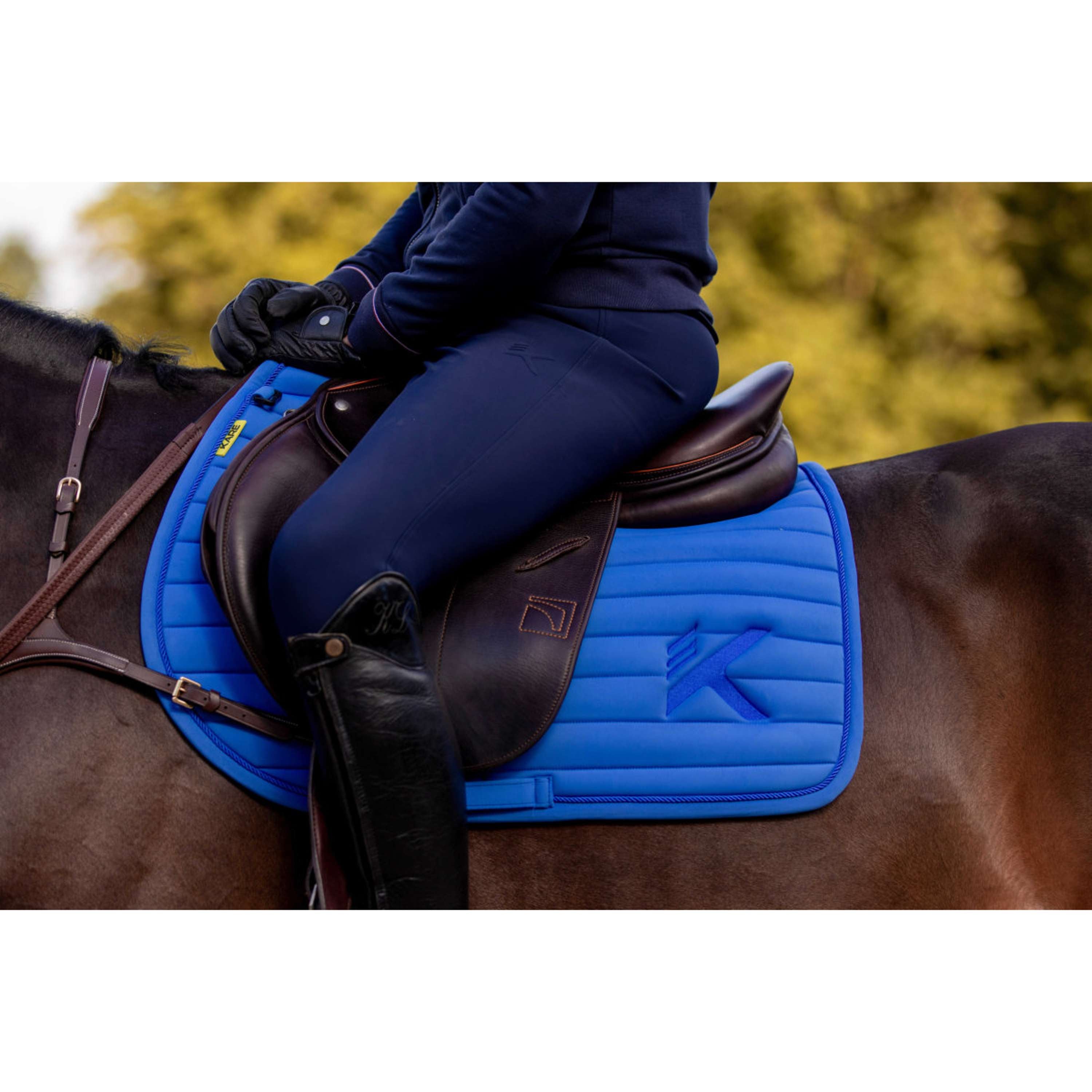 K by EQUITHÈME Saddlepad Triton Jumping Royal Blue