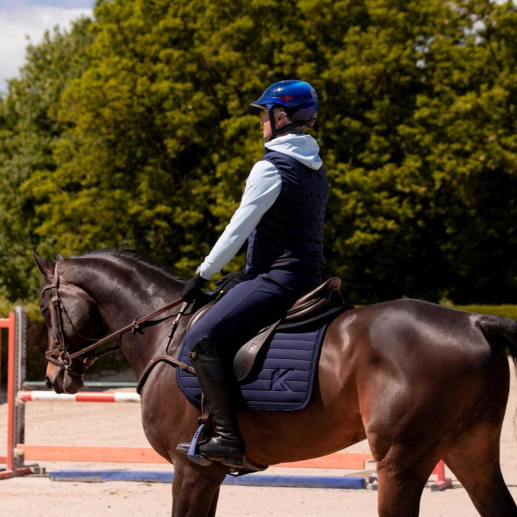 K by EQUITHÈME Saddlepad Triton Jumping Navy