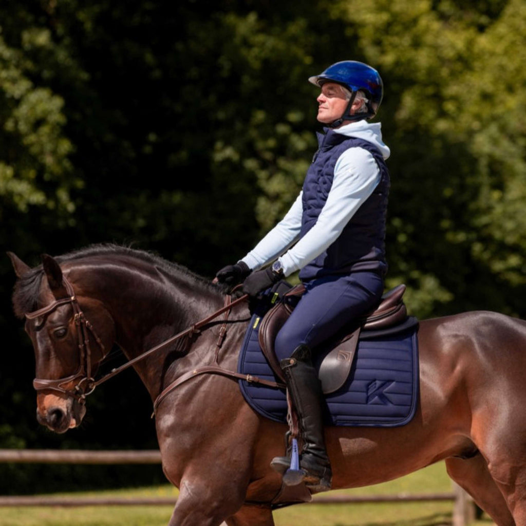 K by EQUITHÈME Saddlepad Triton Jumping Navy