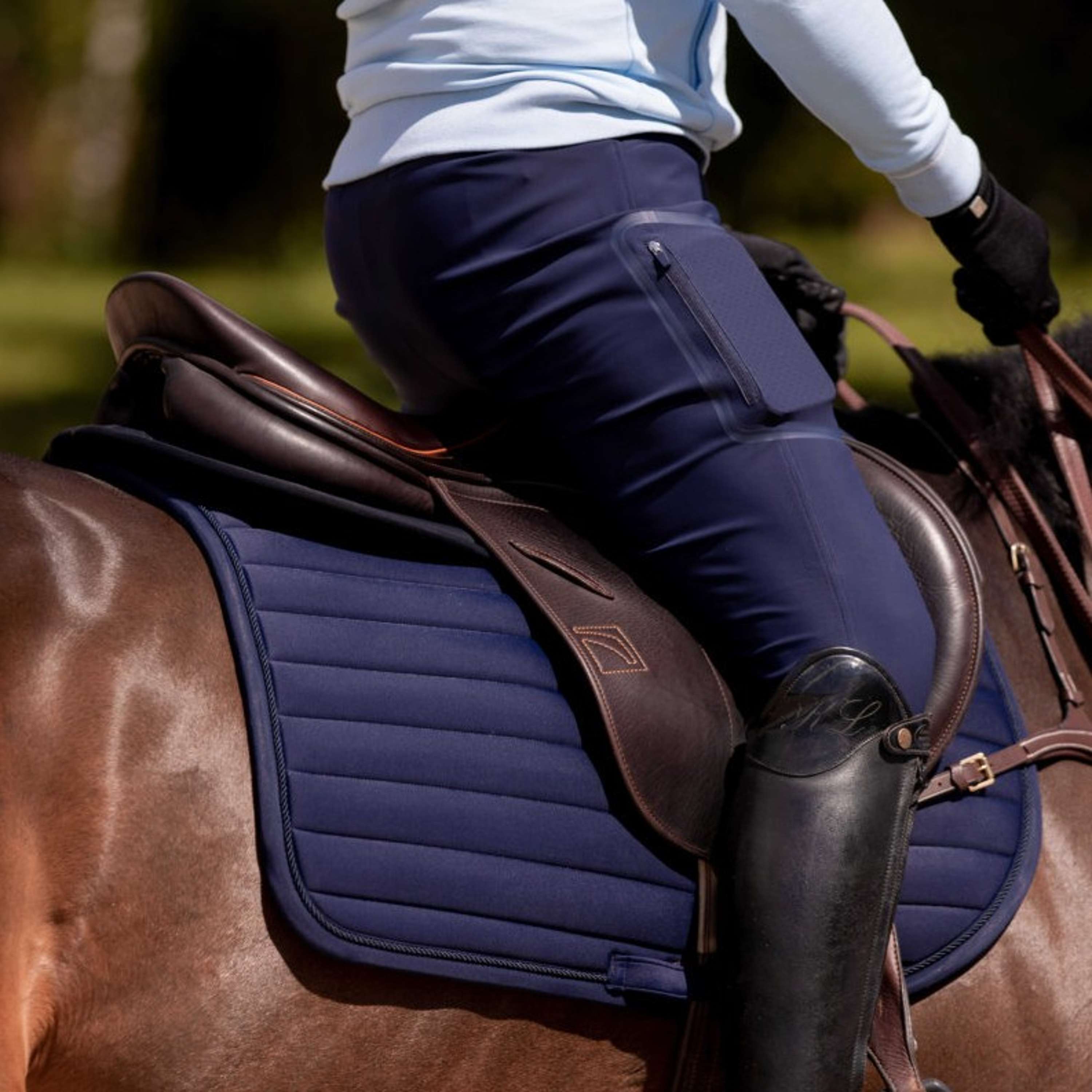K by EQUITHÈME Saddlepad Triton Jumping Navy