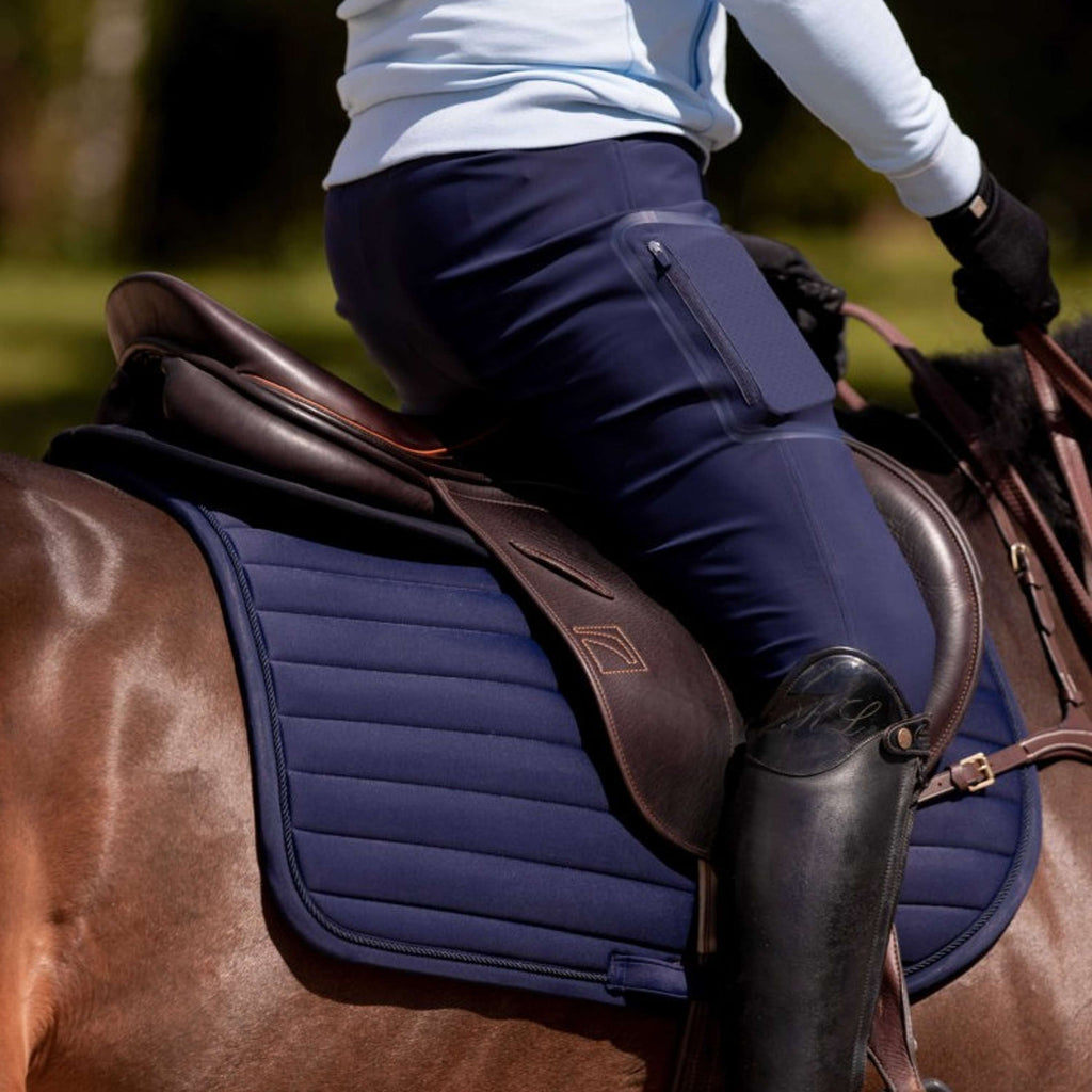 K by EQUITHÈME Saddlepad Triton Jumping Navy