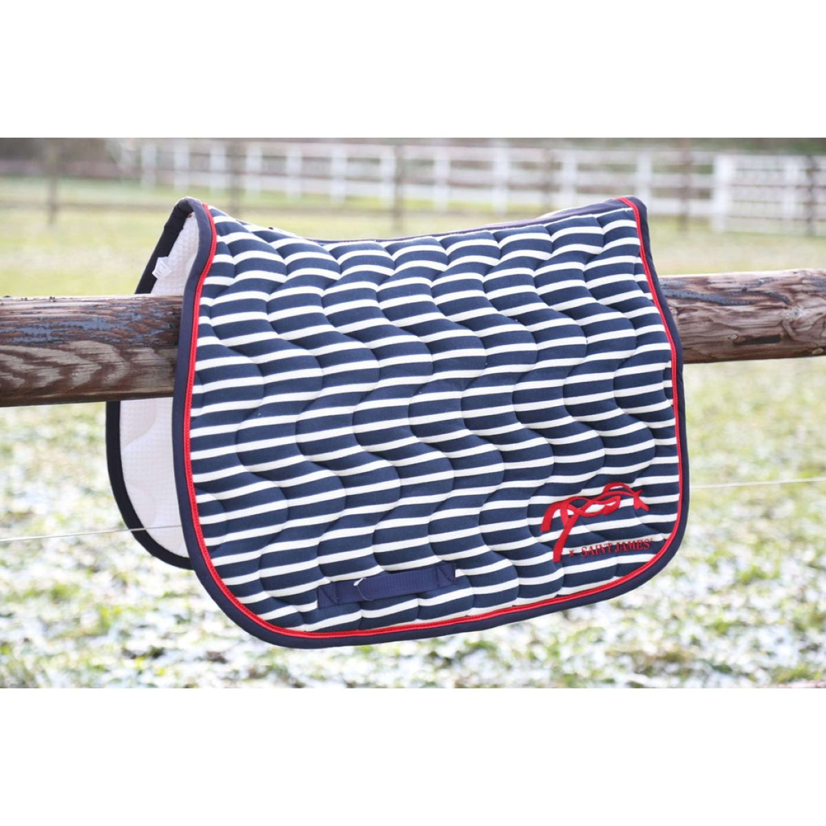 Pénélope Saddlepad Classique X Saint James General Purpose Navy/ecru