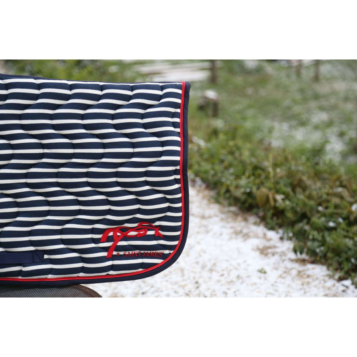 Pénélope Saddlepad Classique X Saint James General Purpose Navy/ecru