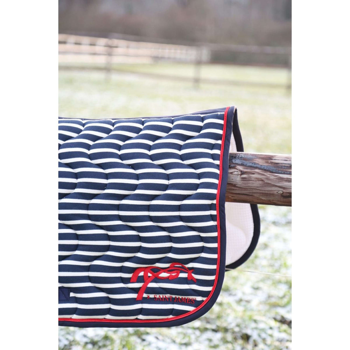 Pénélope Saddlepad Classique X Saint James General Purpose Navy/ecru