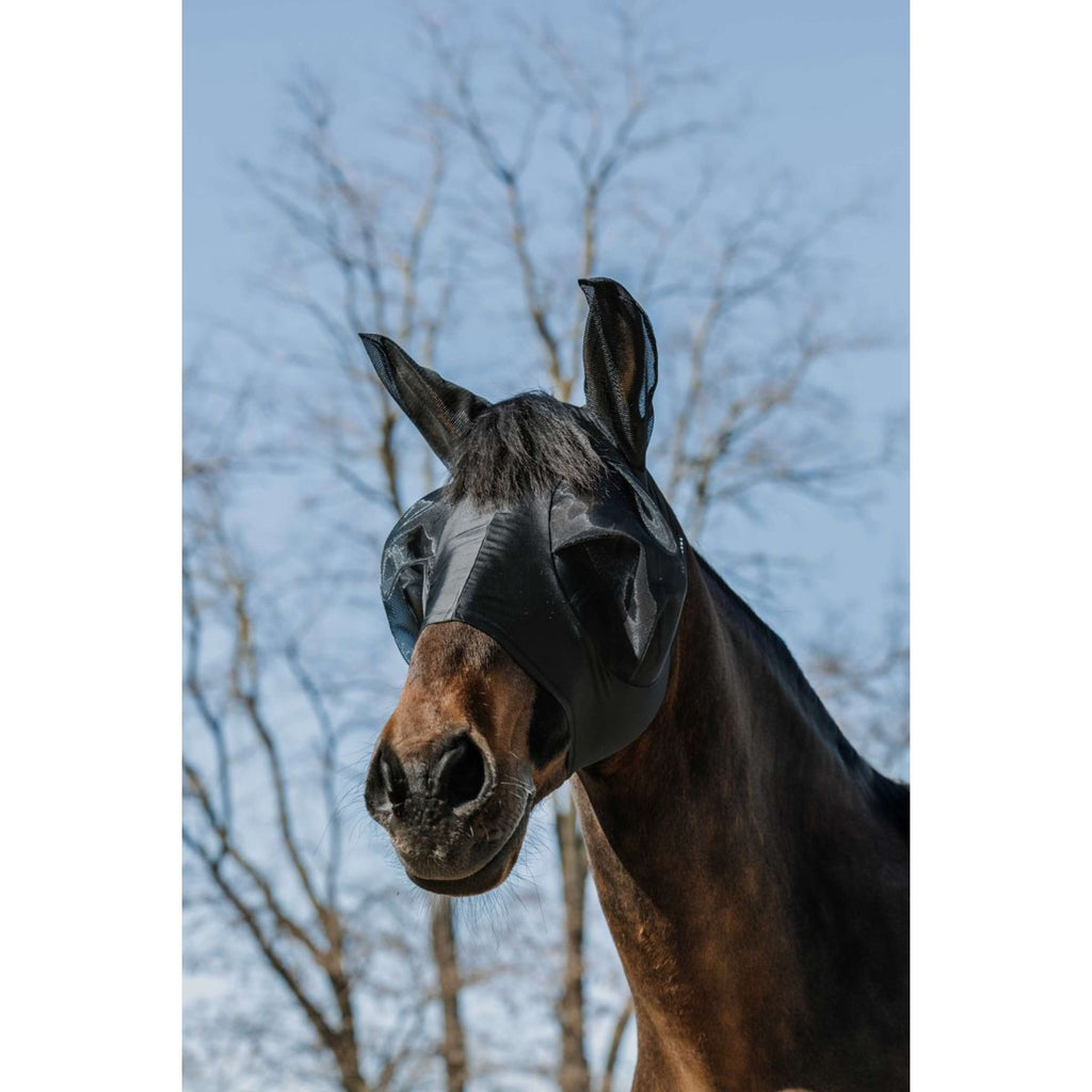 EQUITHÈME Fly Mask Lycra with UV Protection Black