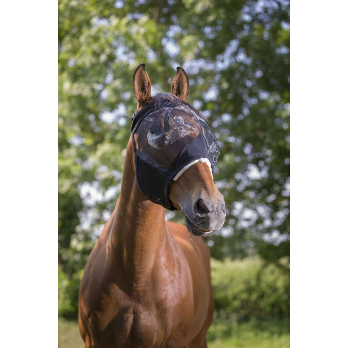 EQUITHÈME Fly Mask Anti-UV Polaire Black