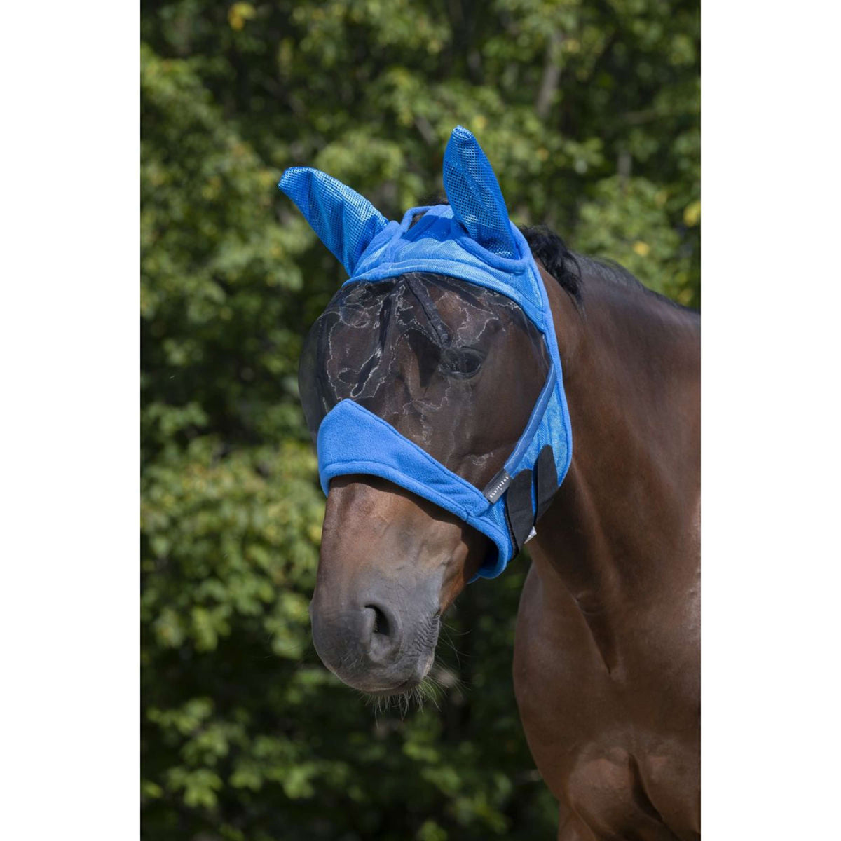 EQUITHÈME Fly Mask Anti-UV SuperCut Electric Blue