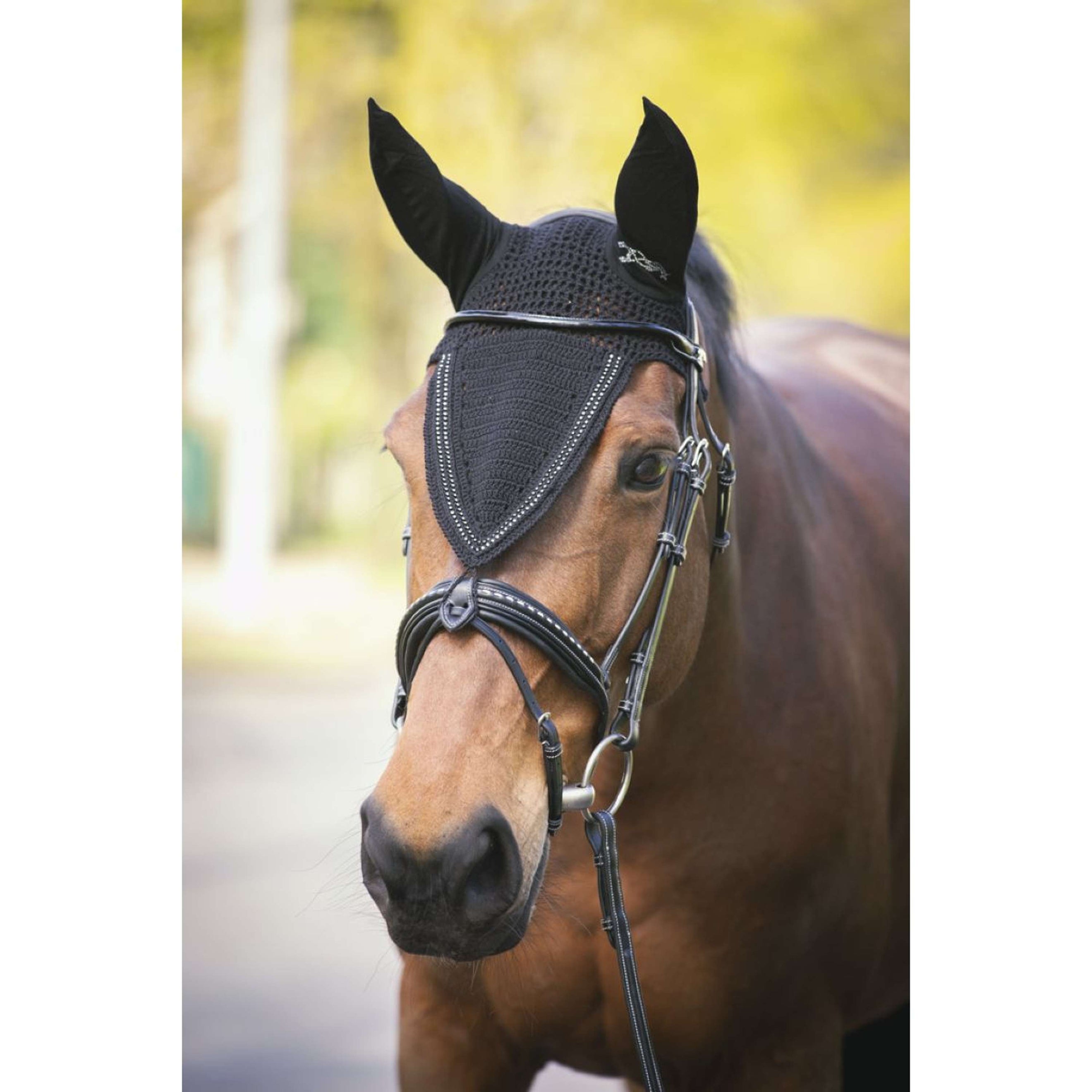 Pénélope Ear Bonnet Strass Long Black