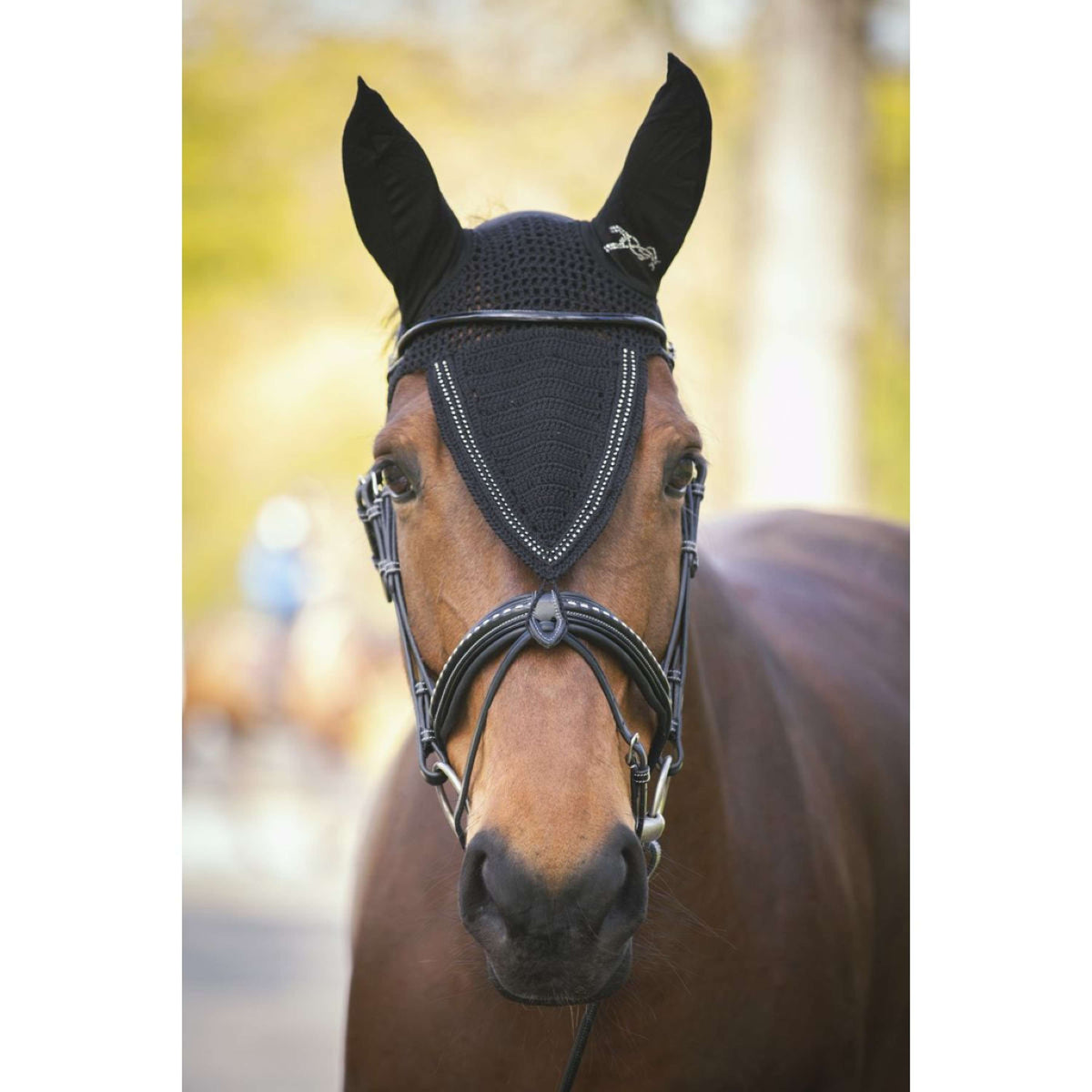 Pénélope Ear Bonnet Strass Long Black