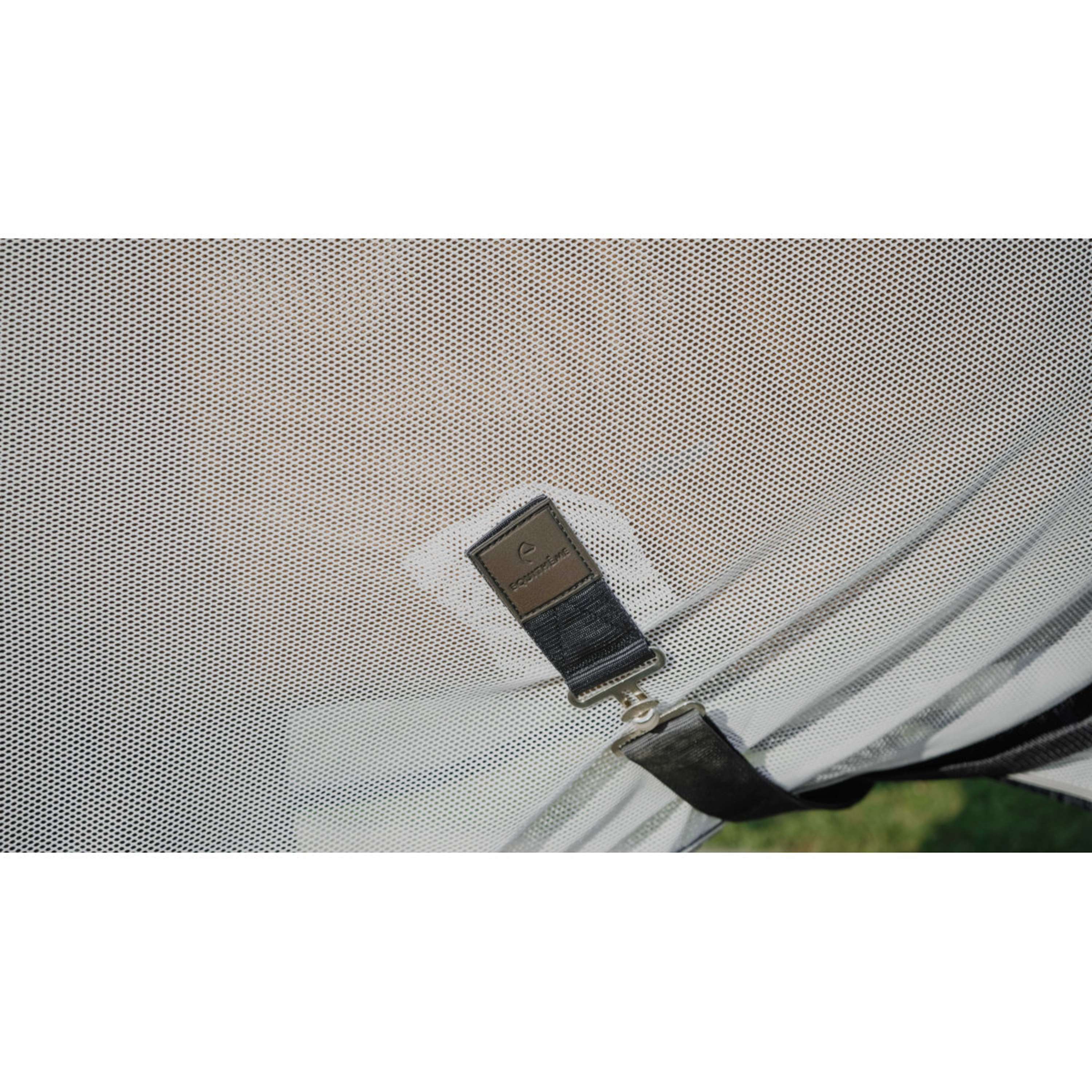 EQUITHÈME Fly Rug Flycool Combo with a Hood Navy/White