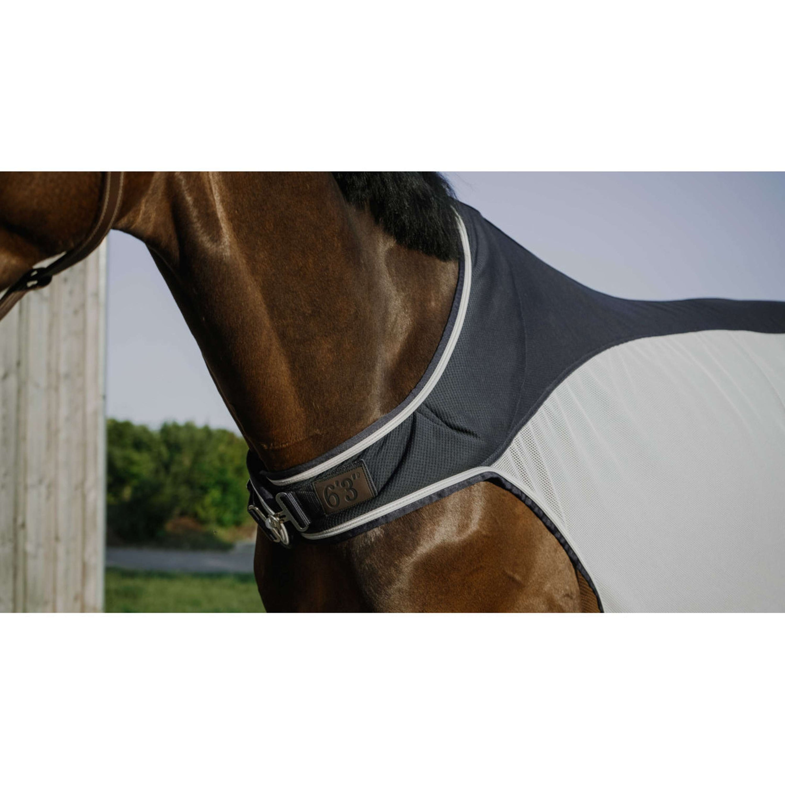 EQUITHÈME Step Mill Rug Flycool Navy/White