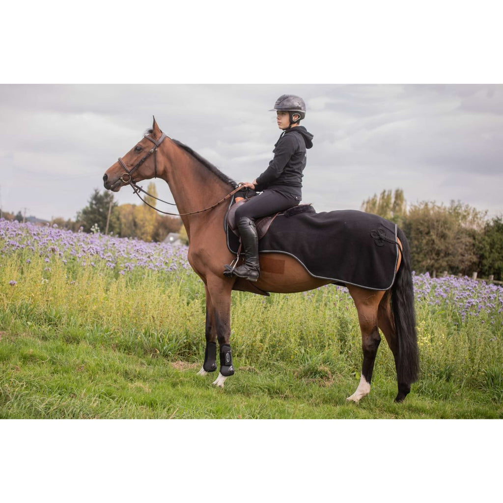 Paddock Exercise Rug Diagonal Black