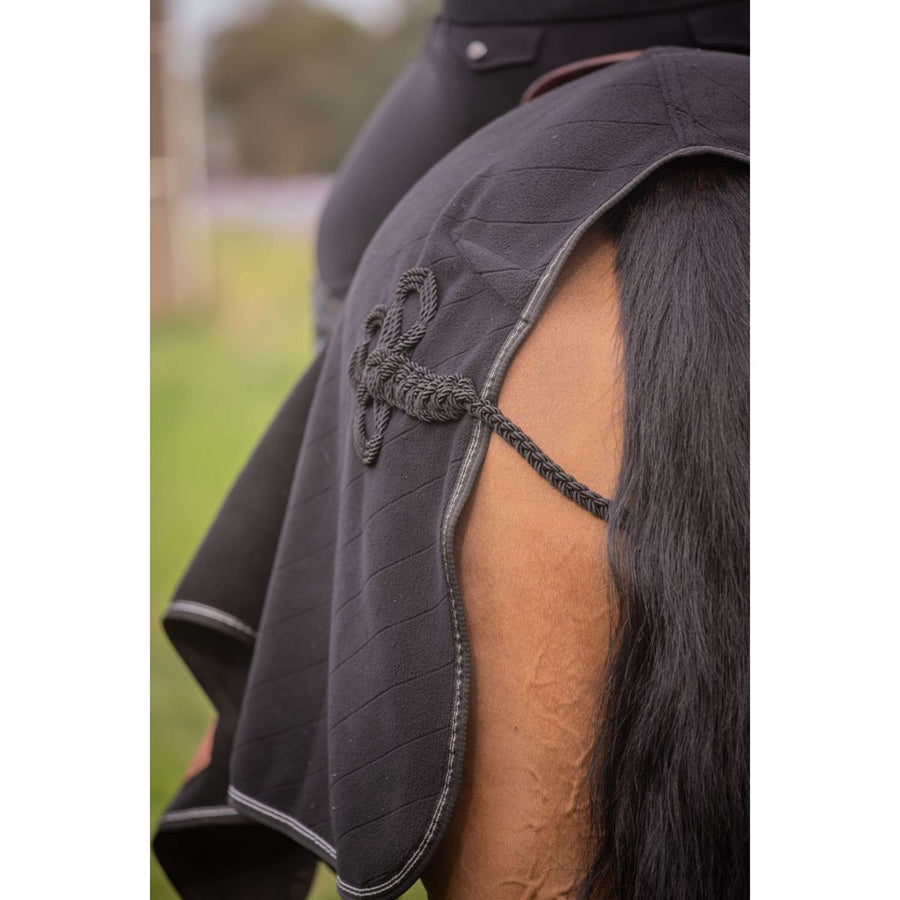 Paddock Exercise Rug Diagonal Black