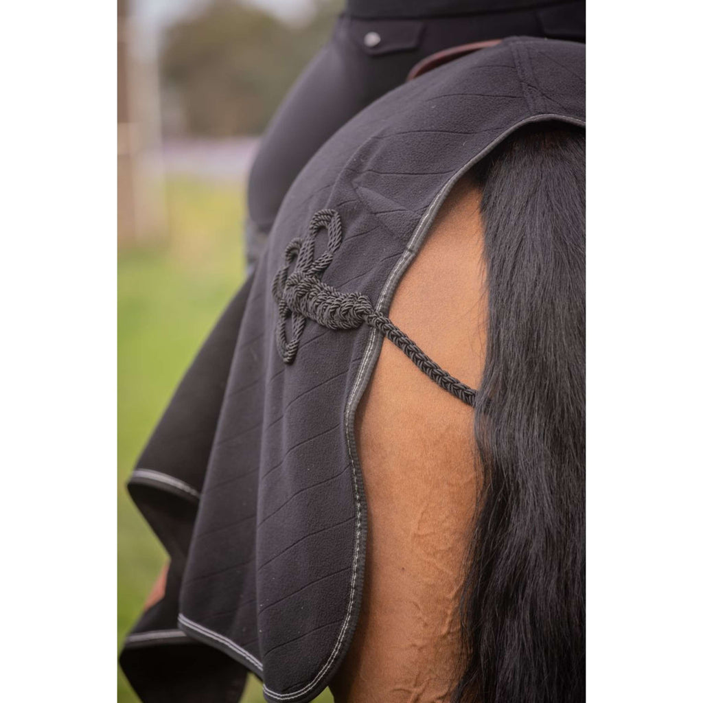 Paddock Exercise Rug Diagonal Black