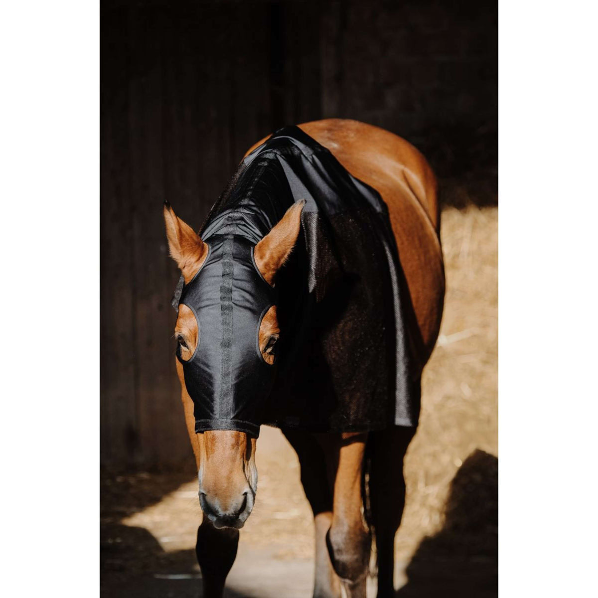 EQUITHÈME Neck Protector Lycra/Mesh Black