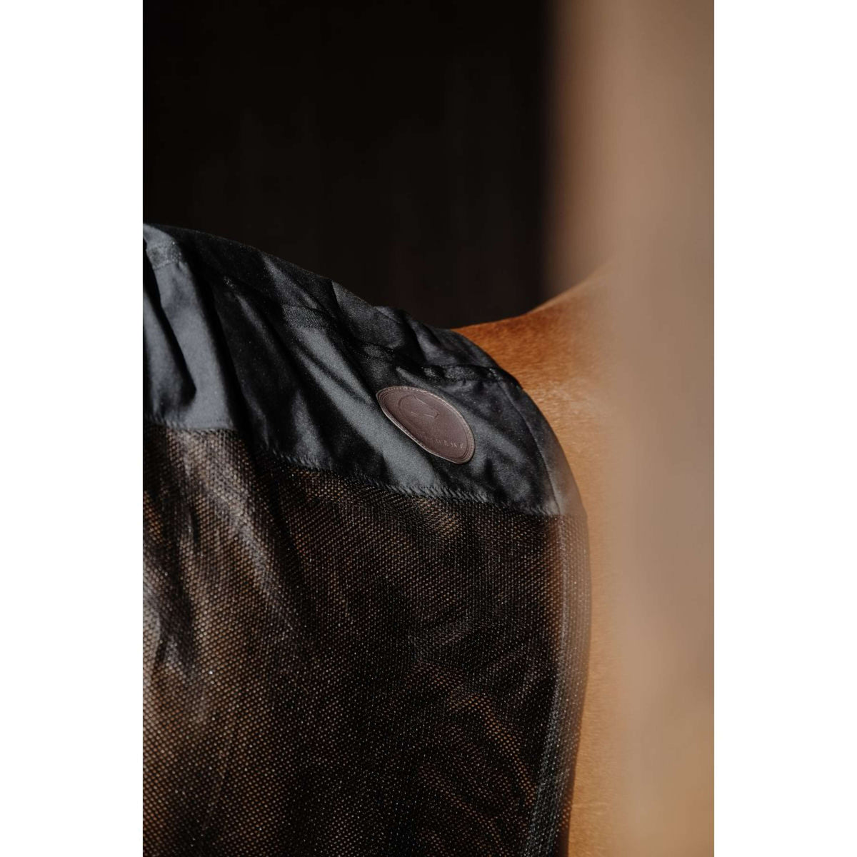 EQUITHÈME Neck Protector Lycra/Mesh Black