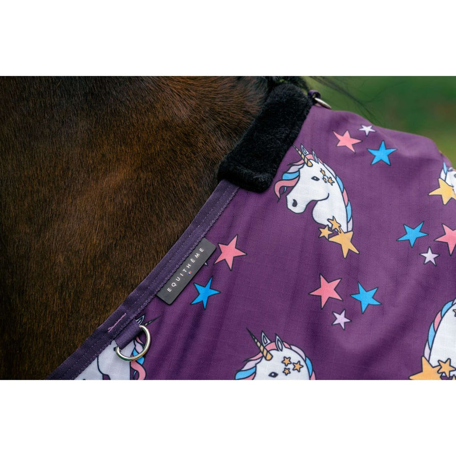 EQUITHÈME Turnout Rug Unicorn 600D 0g Plum