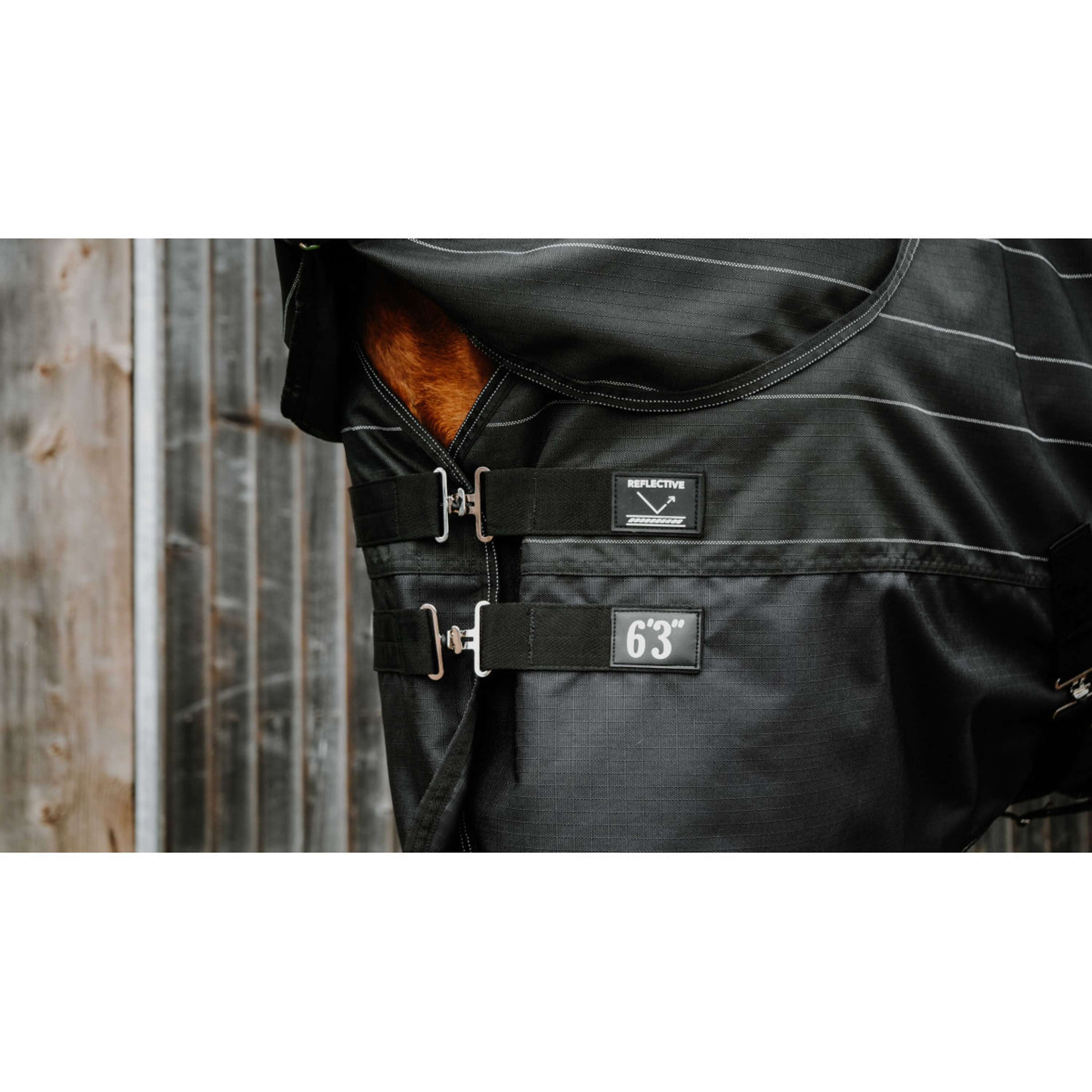 EQUITHÈME Rain Rug TYREX Lumin 600D 0g Black