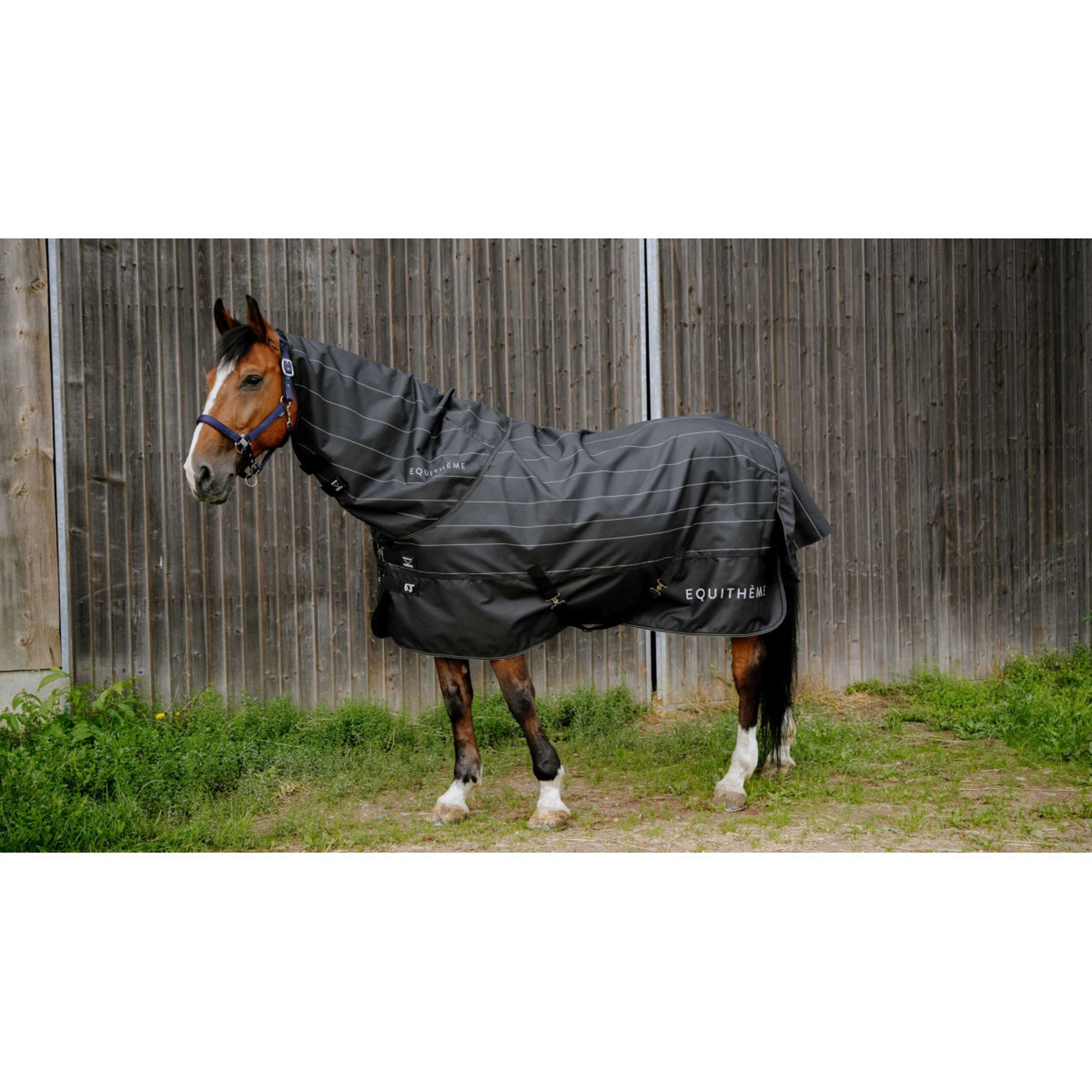 EQUITHÈME Rain Rug Lumin 600D 50g Black