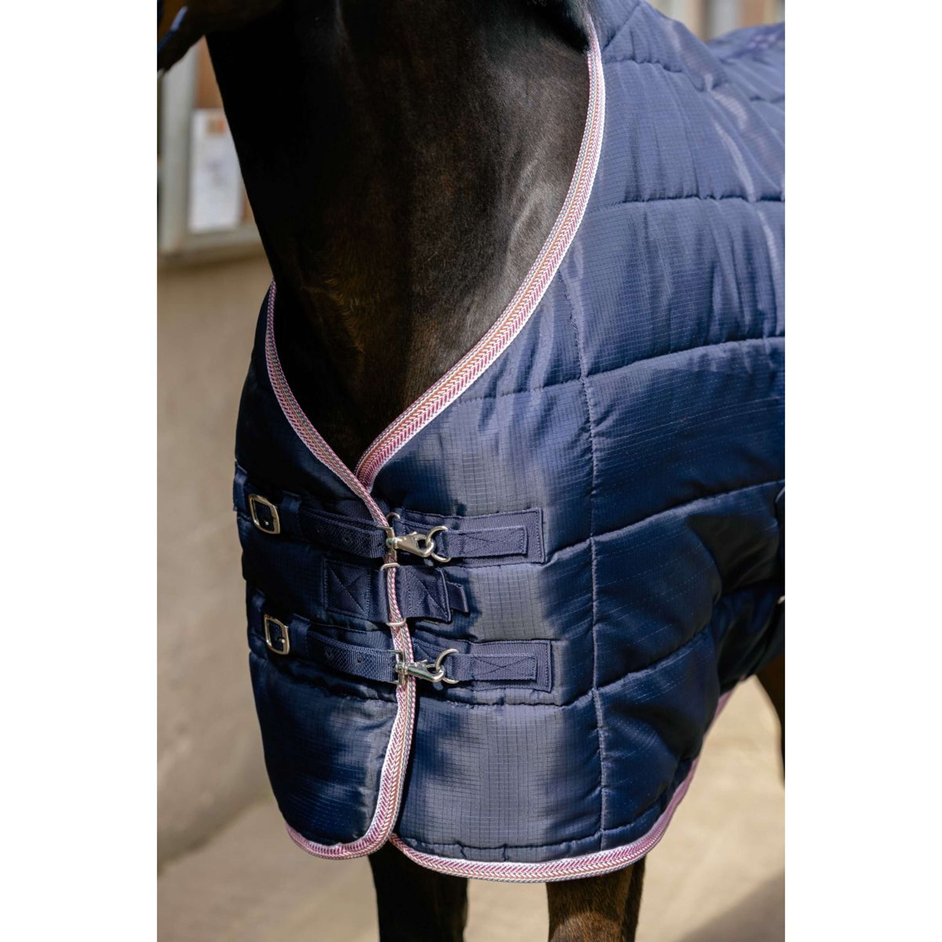 EQUITHÈME Stable Rug Aztec 200gr Navy